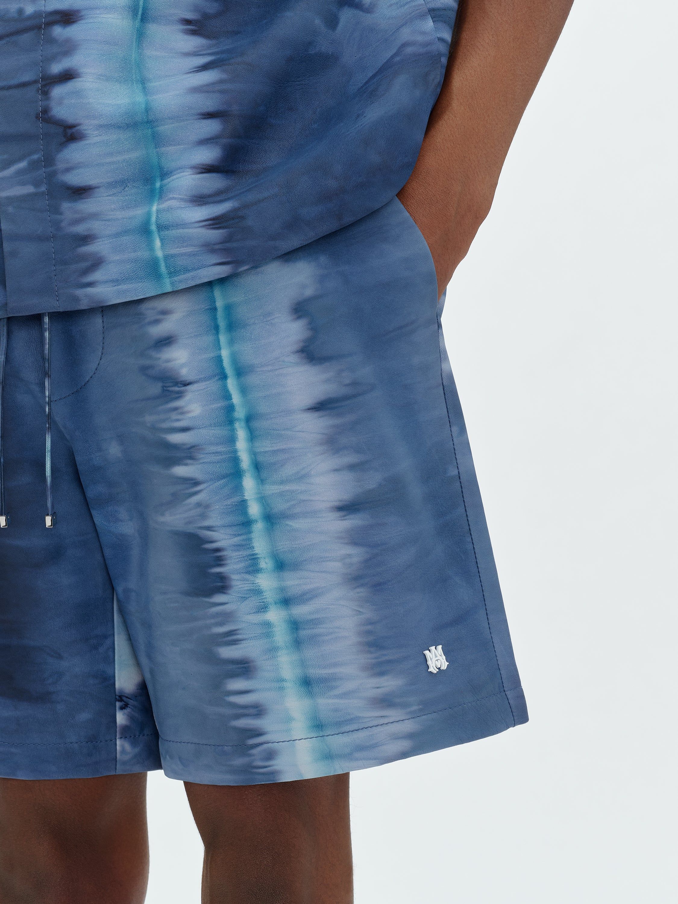 LEATHER TIE DYE SHORT - BLUE sold by AMIRI product image thumbnail 7