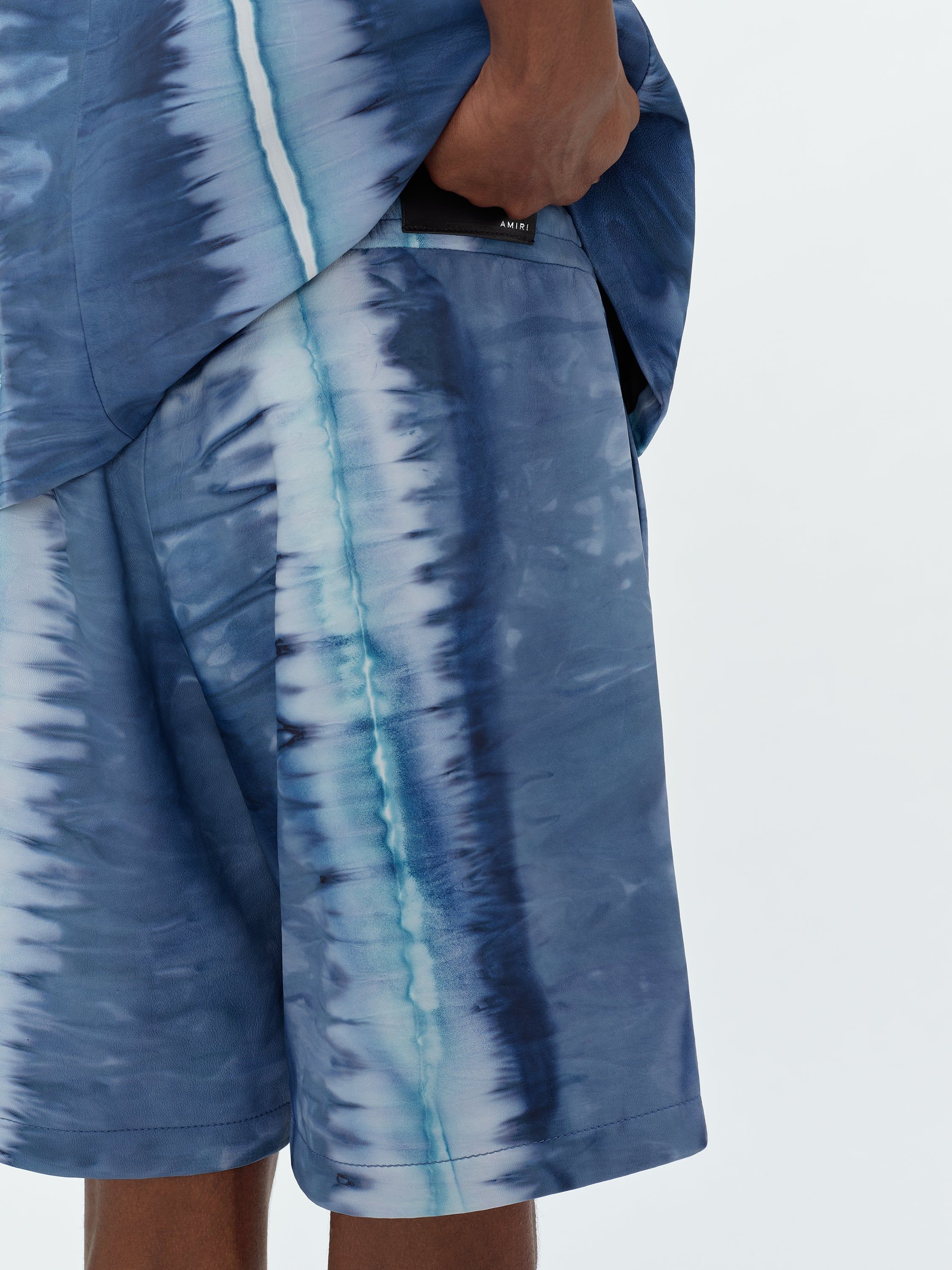 LEATHER TIE DYE SHORT - BLUE sold by AMIRI product image thumbnail 8
