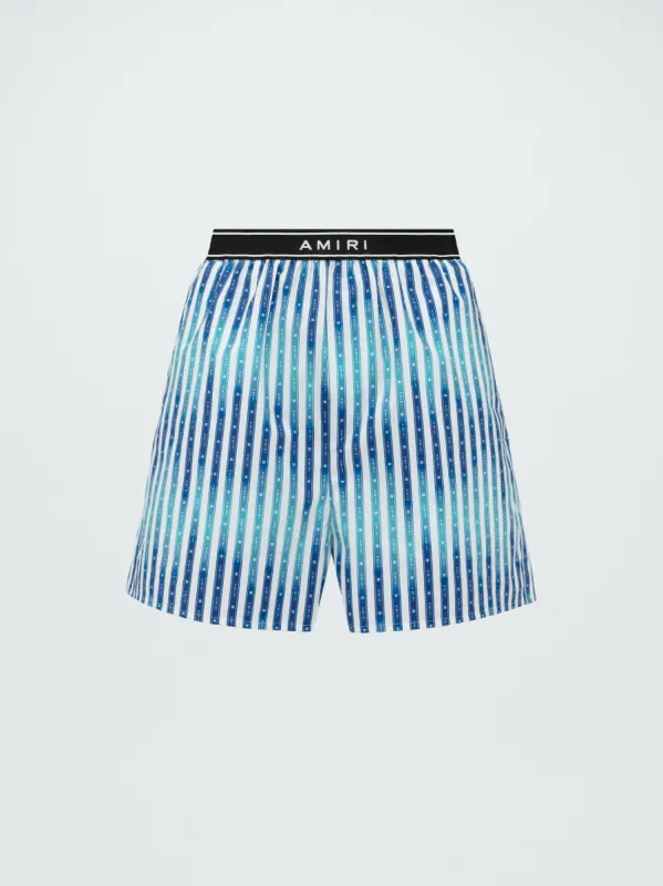 WOMEN - AMIRI TAPE BOXER SHORTS - BLUE made by AMIRI