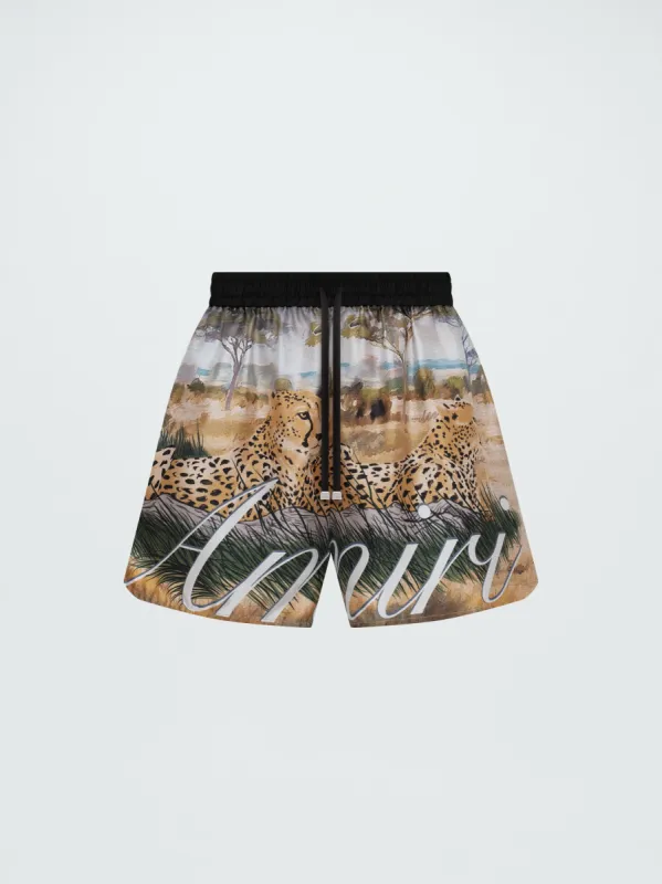 WOMEN - CHEETAH SILK SHORT - MULTI sold by AMIRI