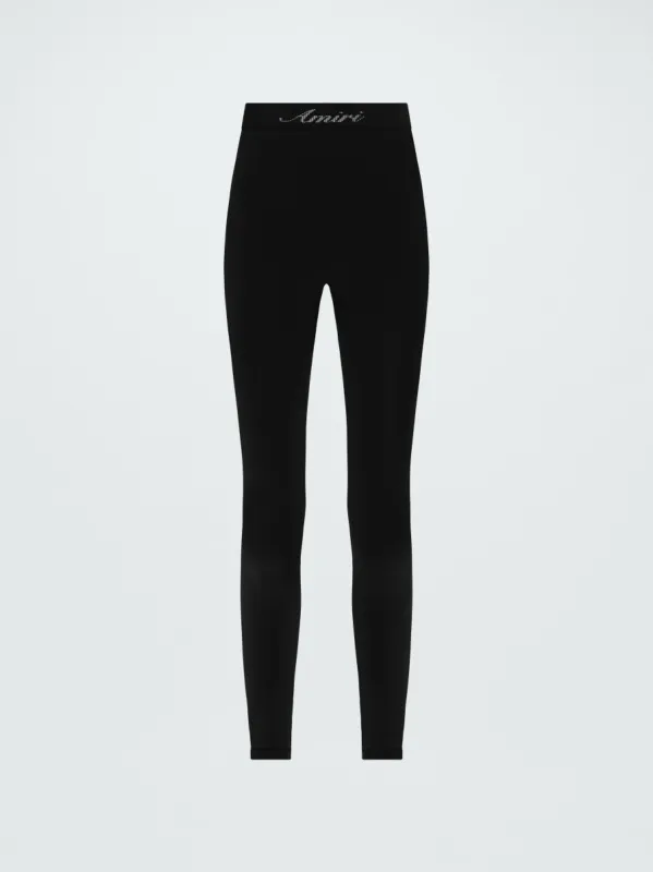 WOMEN - SEAMLESS LEGGINGS - BLACK sold by AMIRI