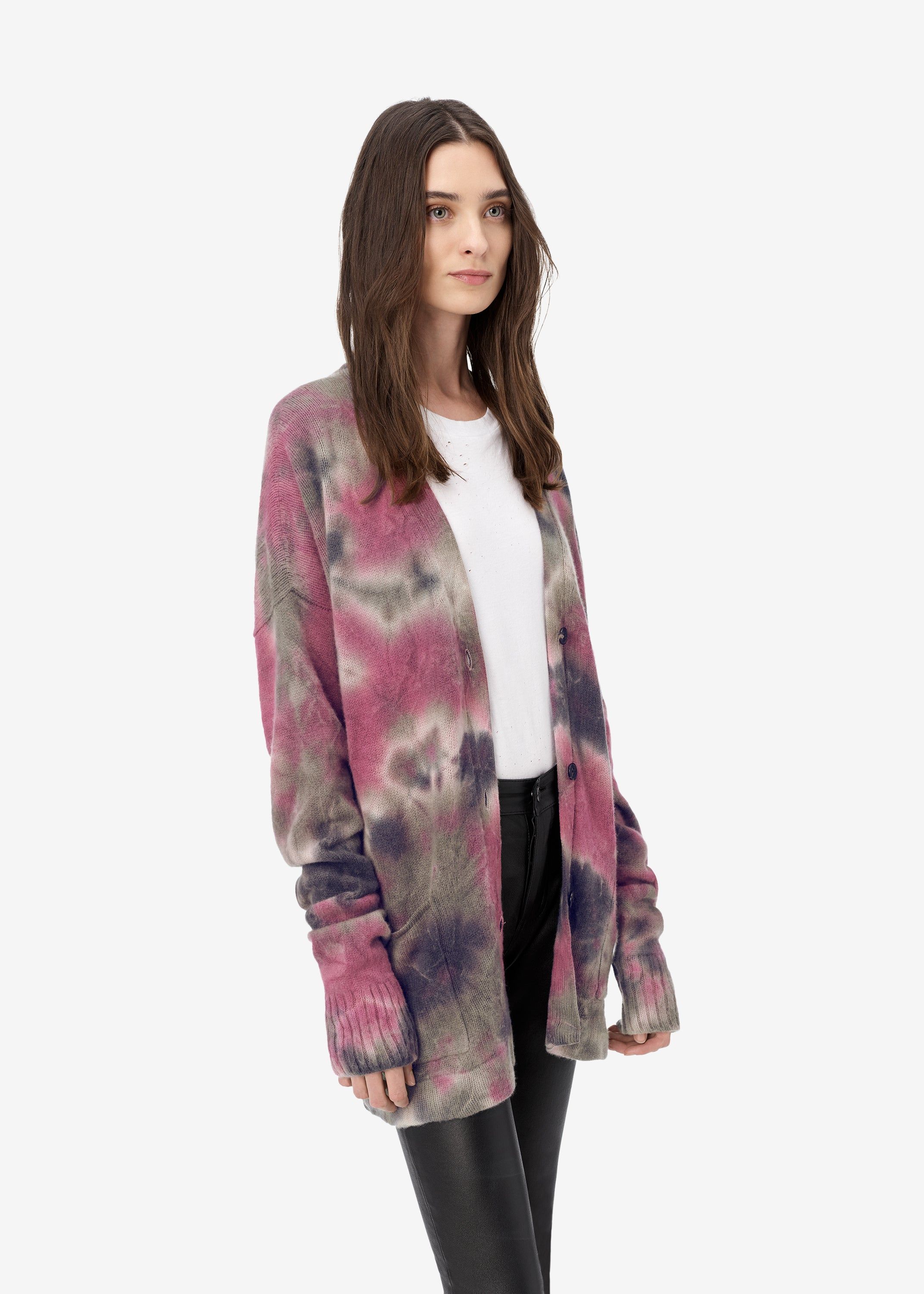 TIE DYE ECO CASHMERE CARDIGAN - MULTI sold by AMIRI product image thumbnail 3