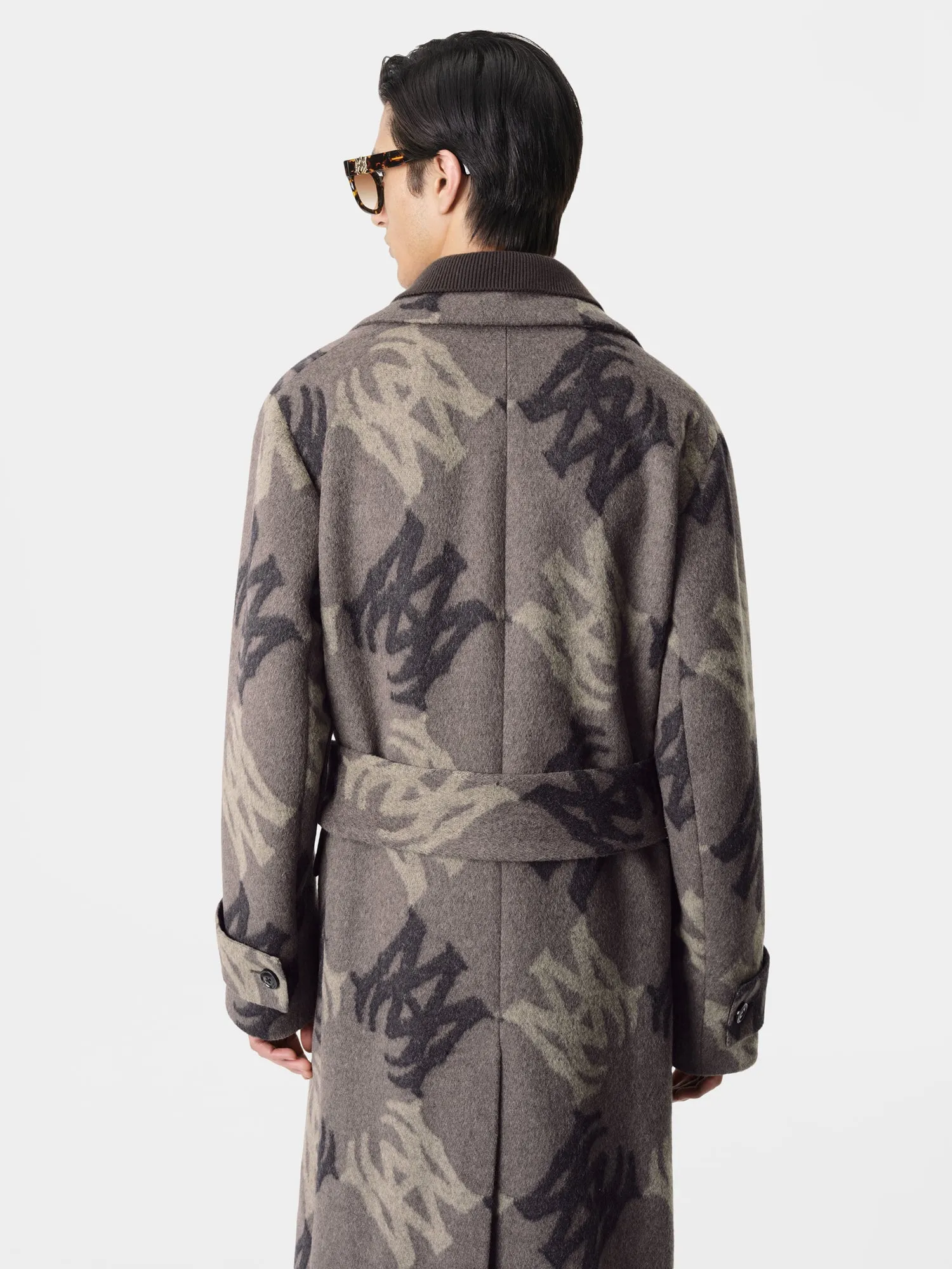 MA QUAD BRUSHED DOUBLE-BREASTED OVERCOAT - Dark Brown sold by AMIRI product image thumbnail 2