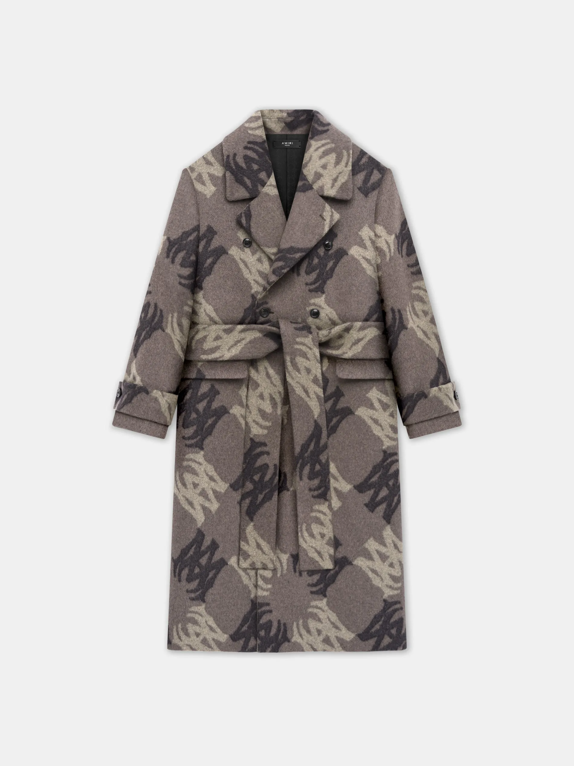 MA QUAD BRUSHED DOUBLE-BREASTED OVERCOAT - Dark Brown sold by AMIRI product image thumbnail 4