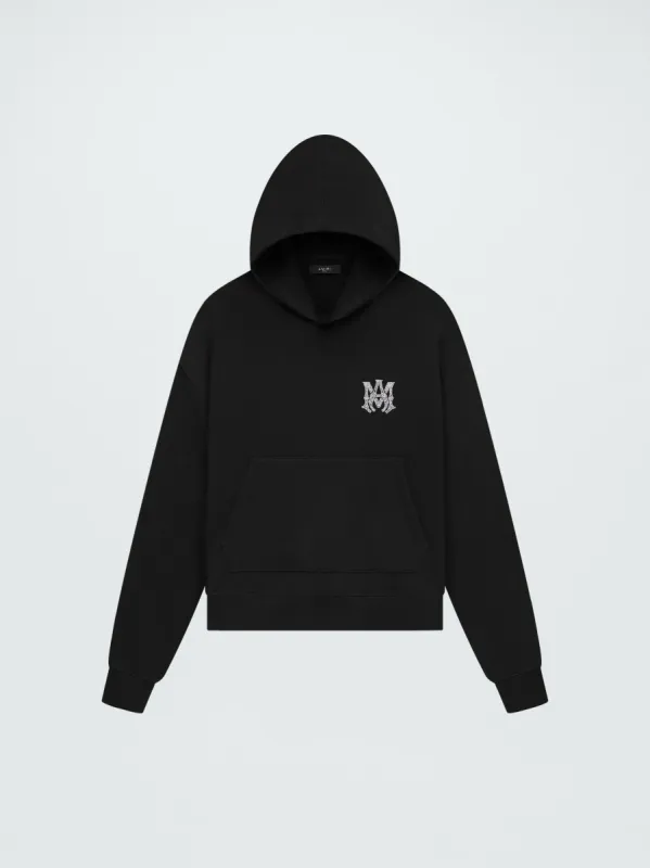WOMEN - CRYSTAL EMBELLISHED MA HOODIE - BLACK sold by AMIRI