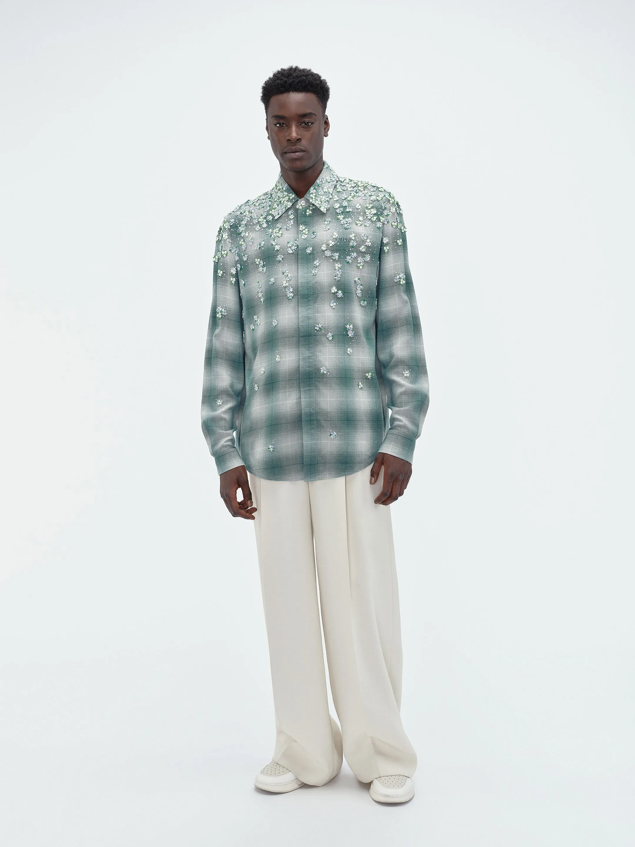 FLORAL FLANNEL - Blue sold by AMIRI product image thumbnail 2