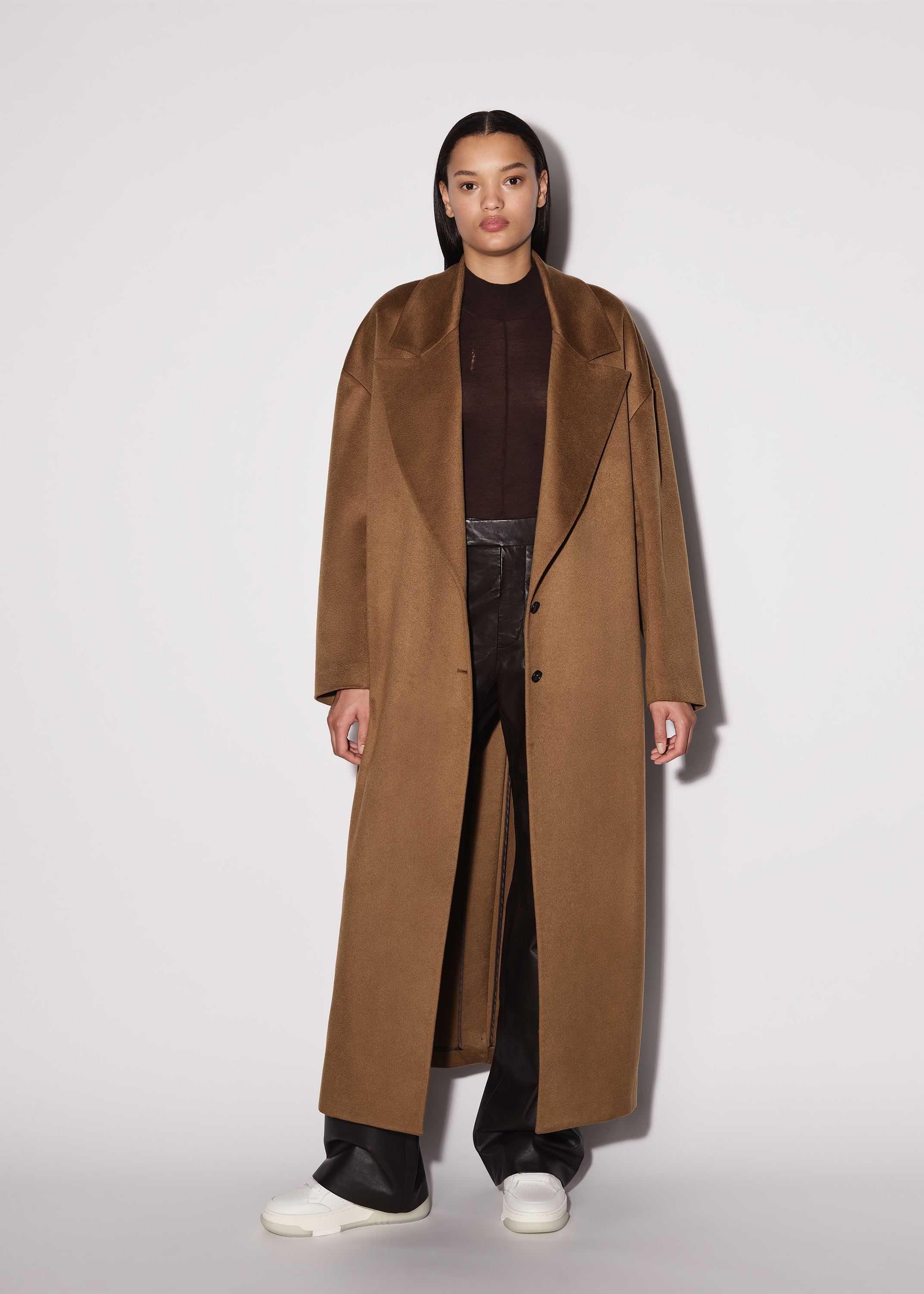 WOMEN - CASHMERE SINGLE BREASTED COAT - TAN sold by AMIRI product image thumbnail 2