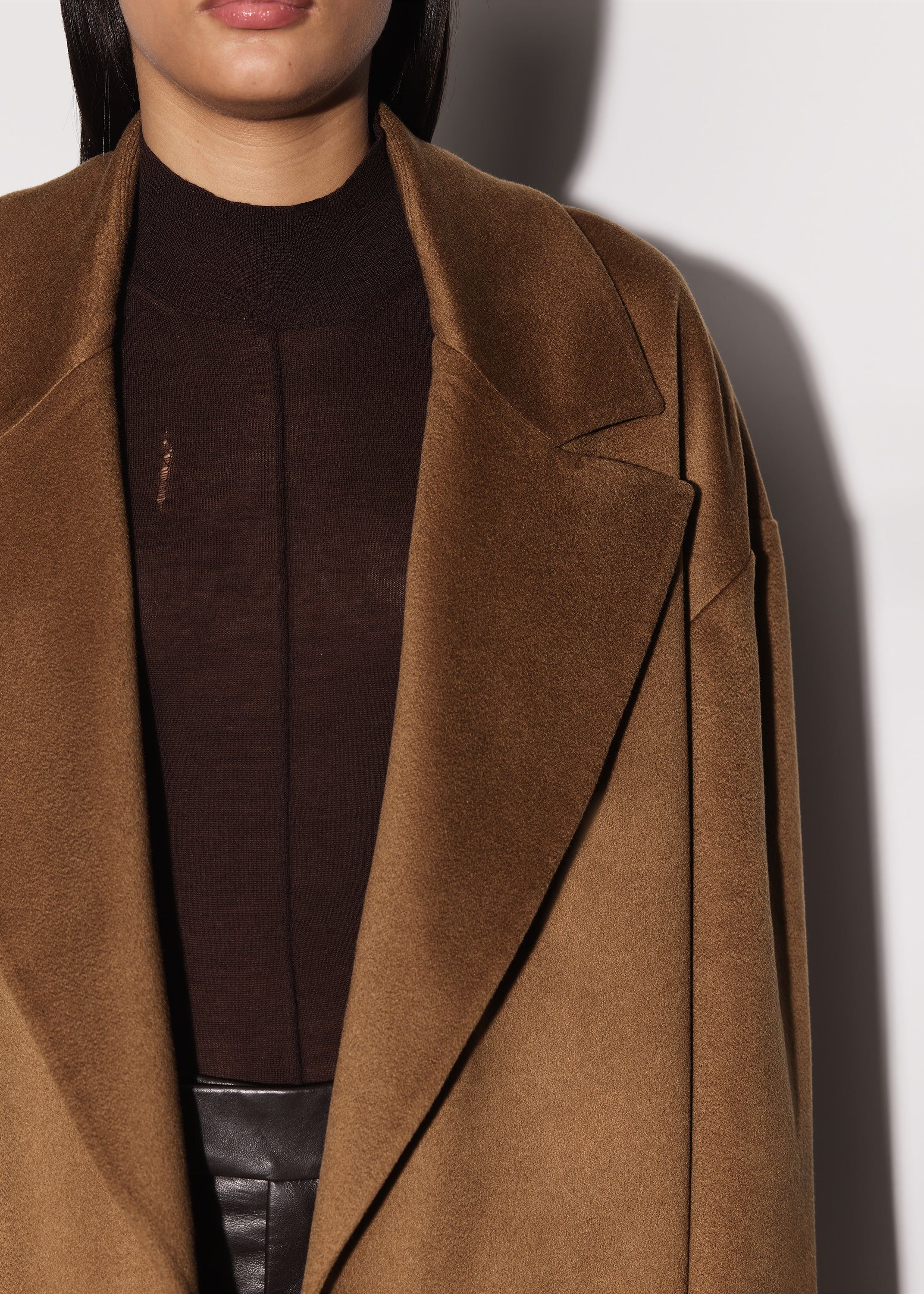 WOMEN - CASHMERE SINGLE BREASTED COAT - TAN sold by AMIRI product image thumbnail 3