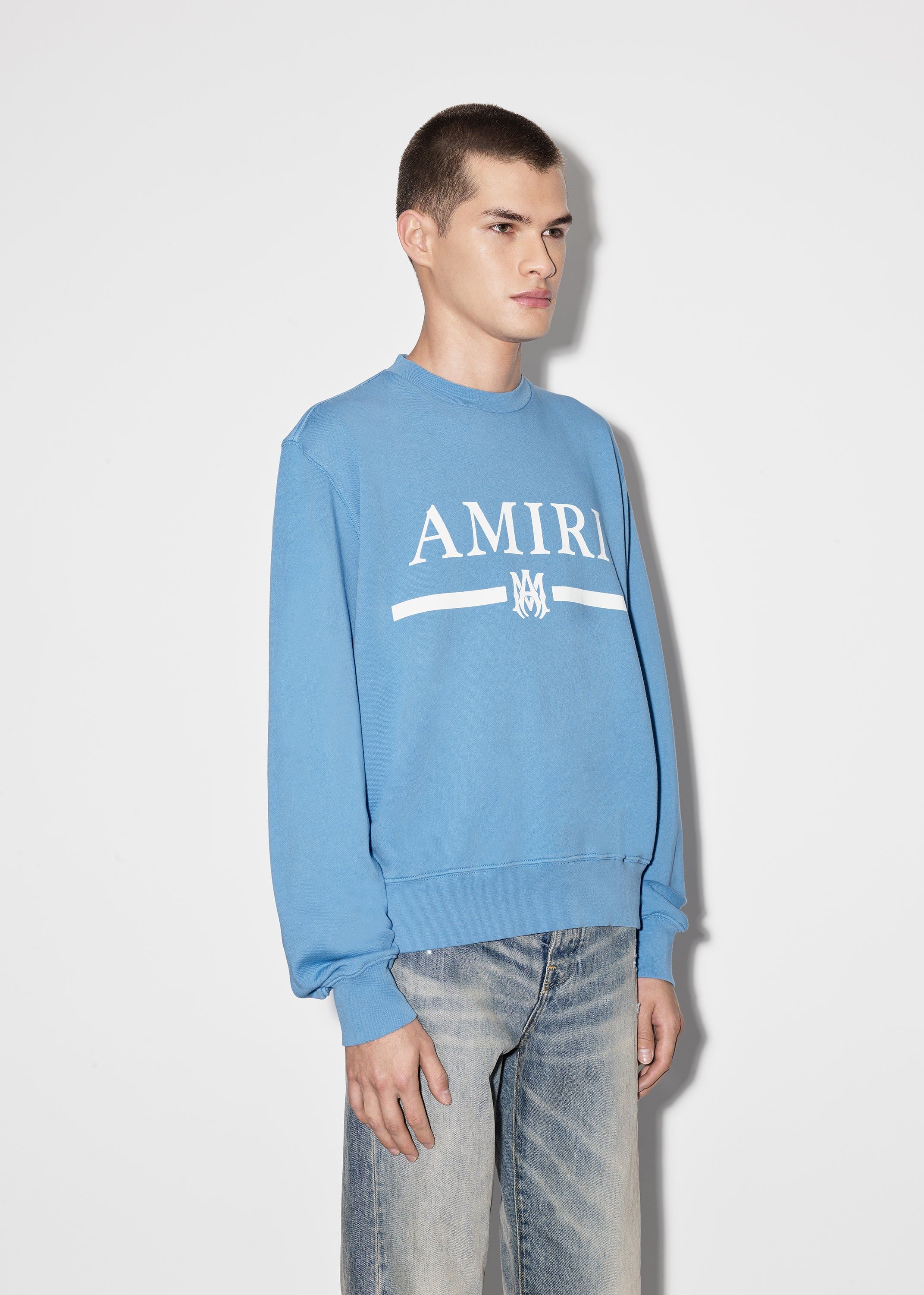 AMIRI M.A. BAR CREWNECK - CAROLINA BLUE sold by AMIRI product image thumbnail 3