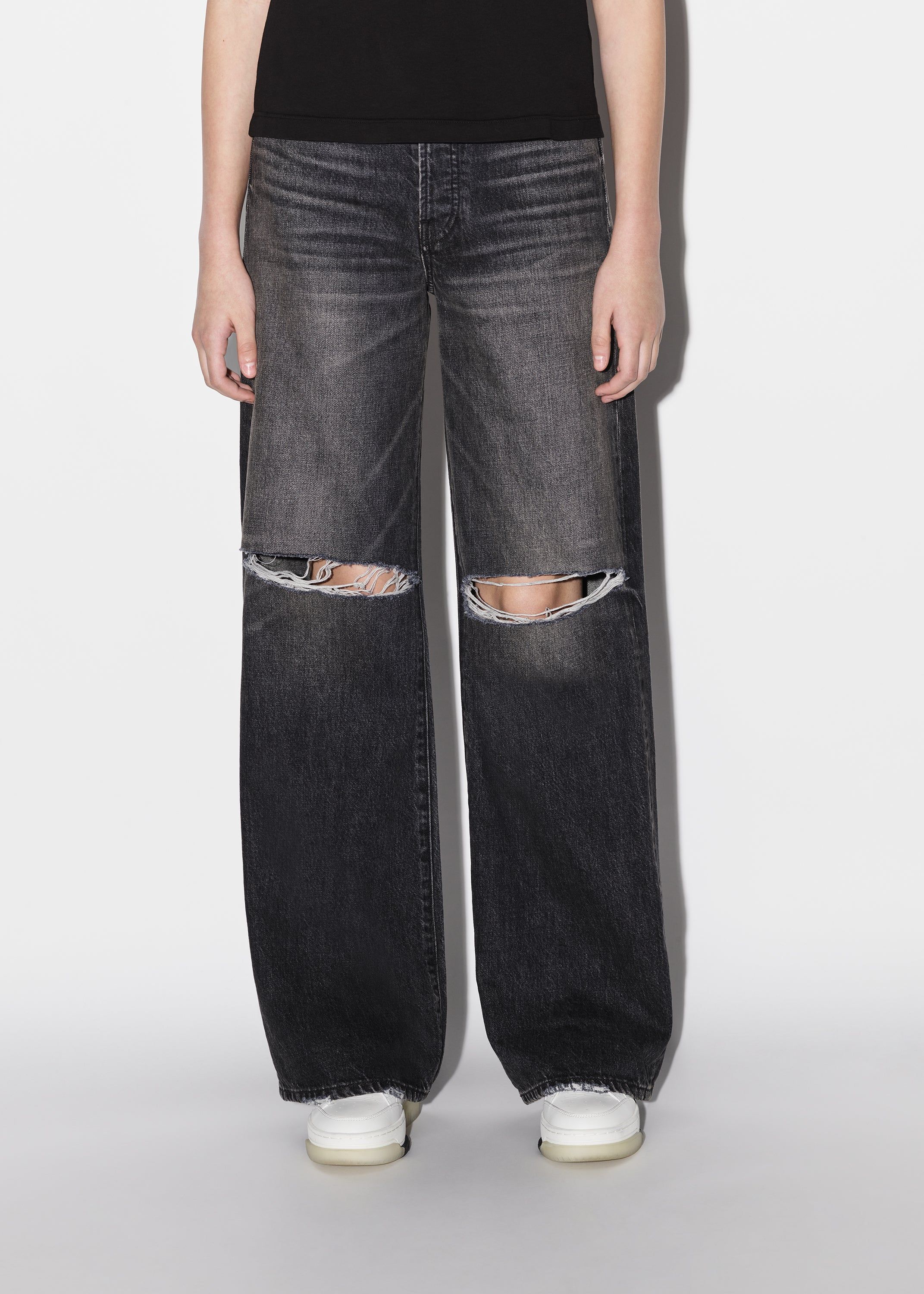 WOMEN - HIGH RISE WIDE LEG - AGED BLACK sold by AMIRI product image thumbnail 3