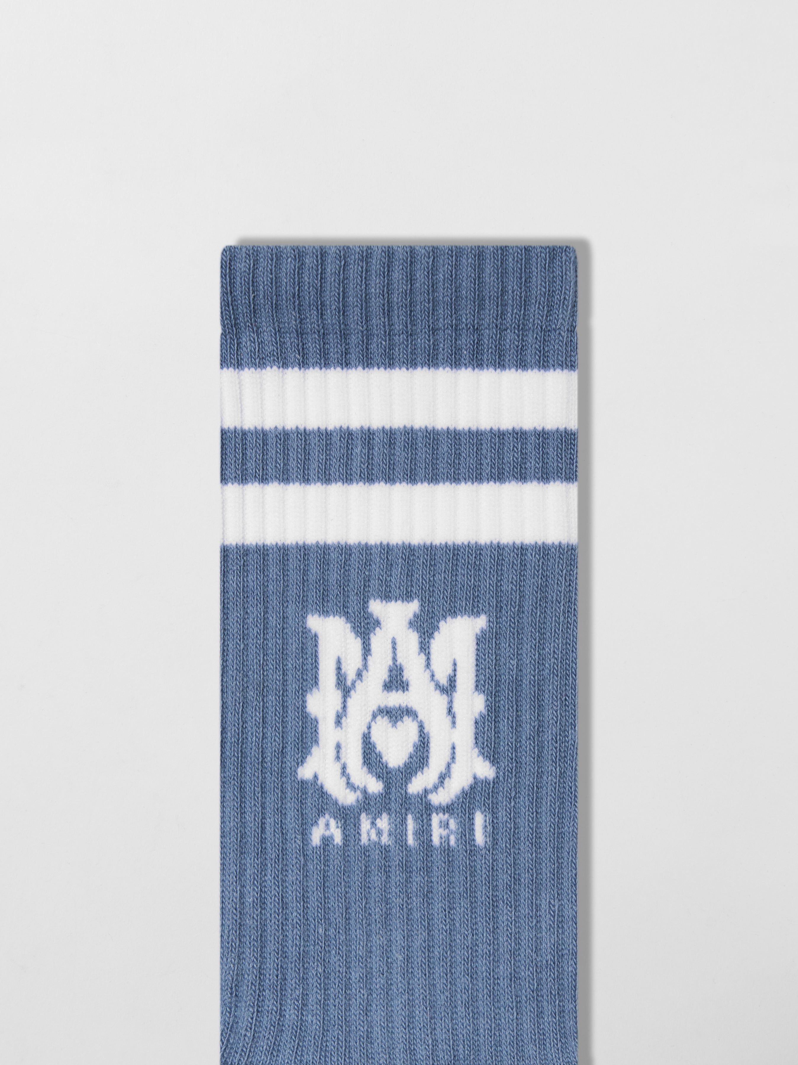 MA STRIPE SOCKS - DUSTY BLUE-COTTON sold by AMIRI product image thumbnail 3