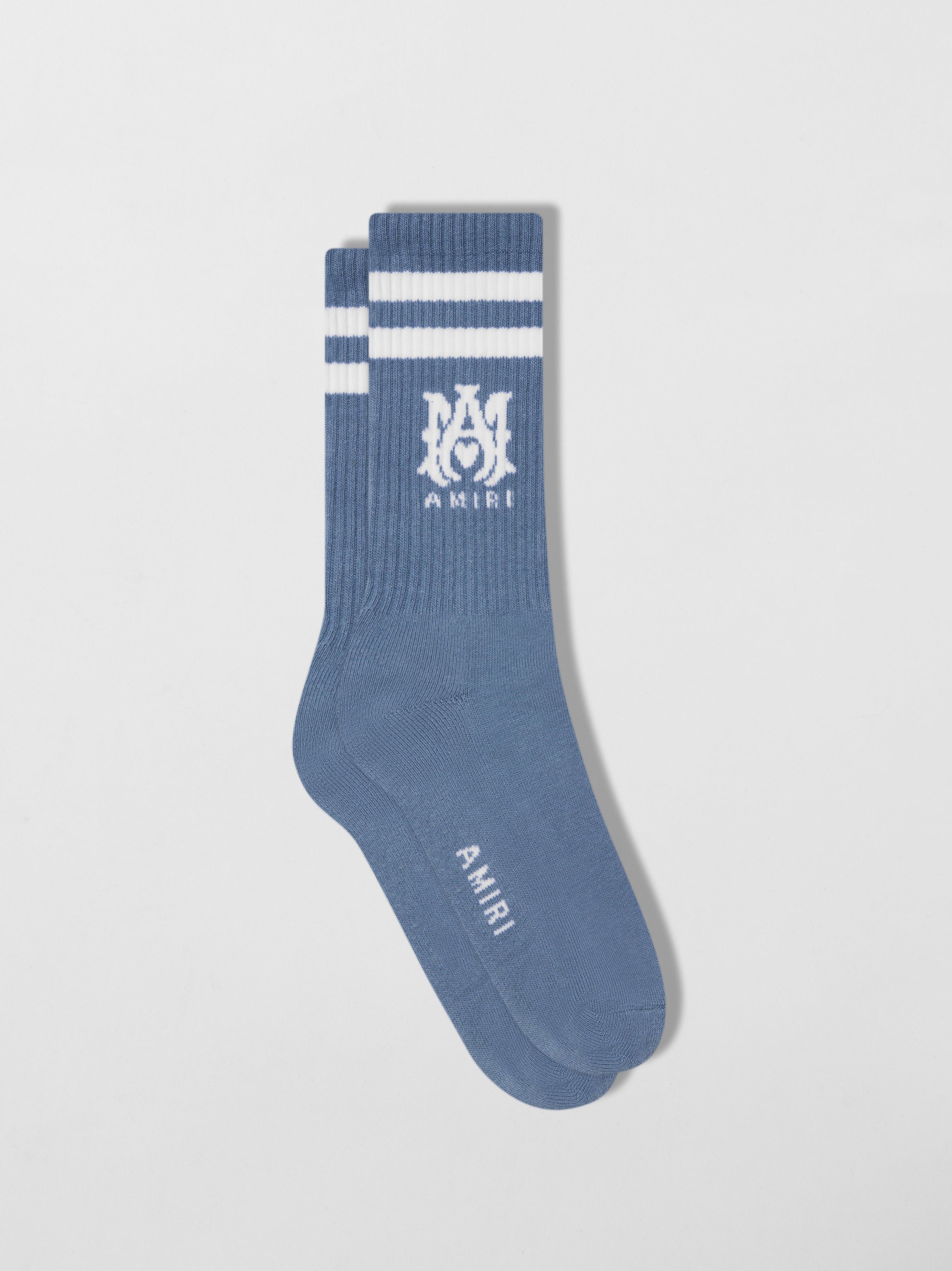 MA STRIPE SOCKS - DUSTY BLUE-COTTON sold by AMIRI product image thumbnail 2