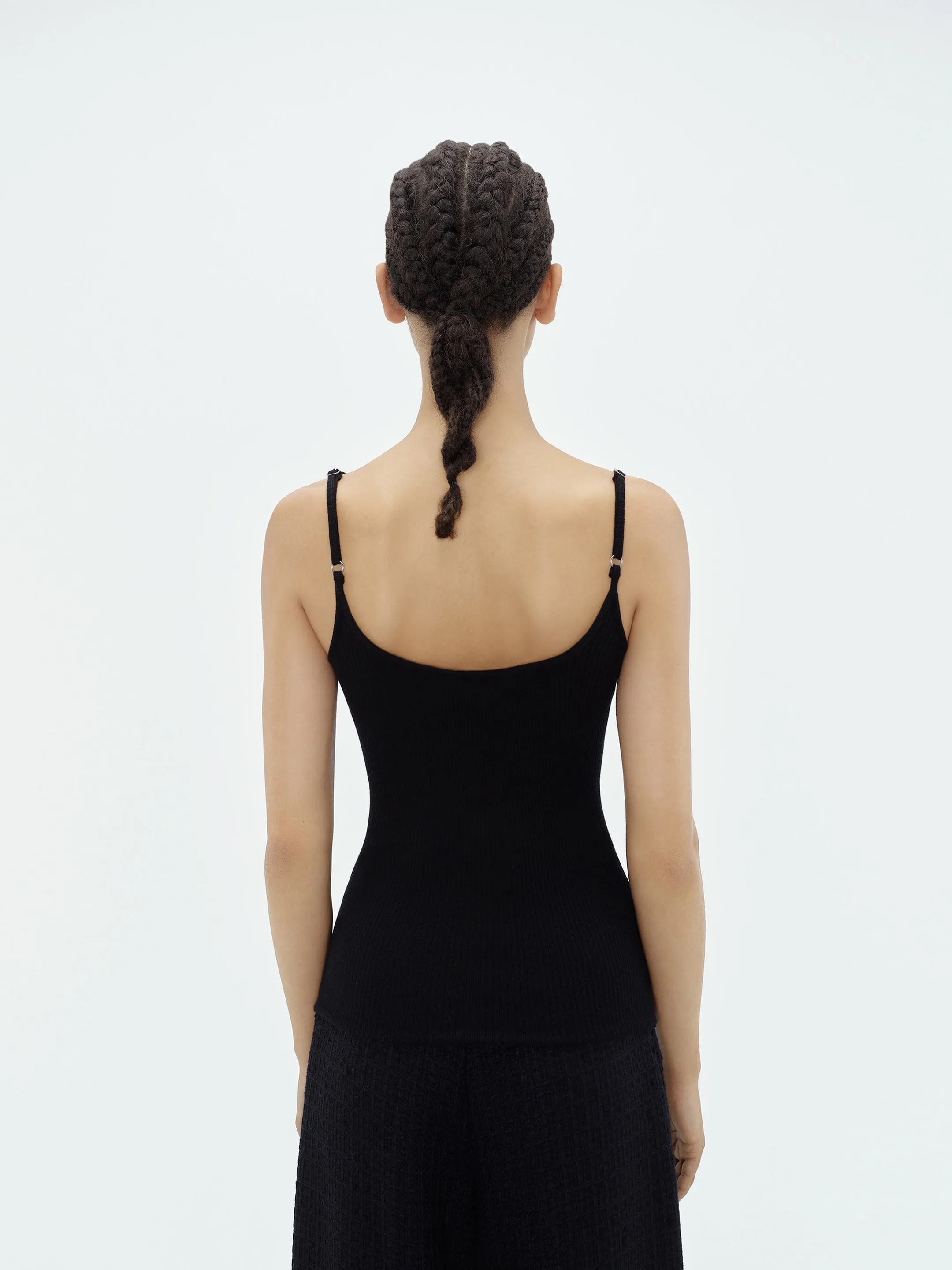 WOMEN - VERTICAL AMIRI TANK TOP - BLACK sold by AMIRI product image thumbnail 5