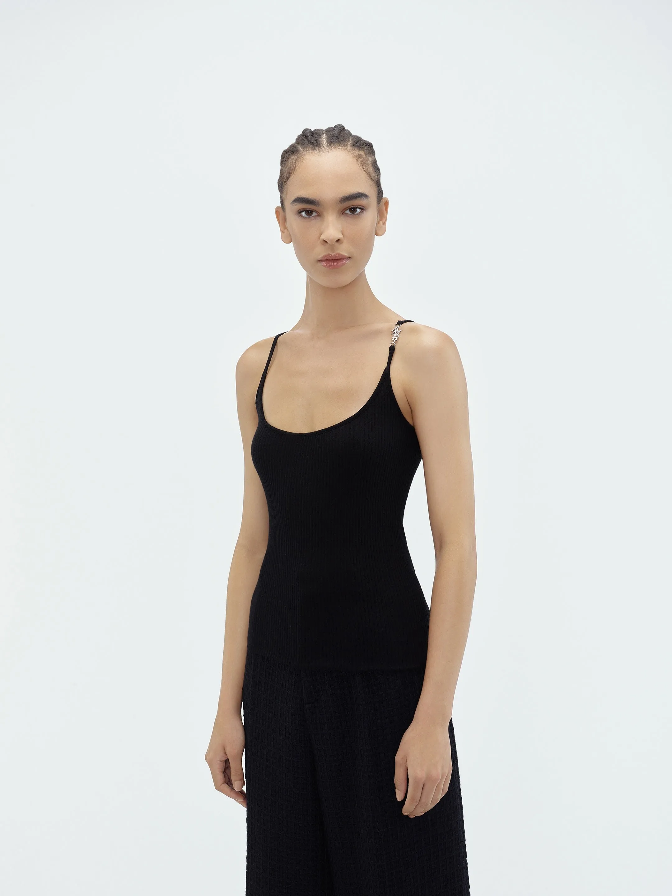 WOMEN - VERTICAL AMIRI TANK TOP - BLACK sold by AMIRI product image thumbnail 3