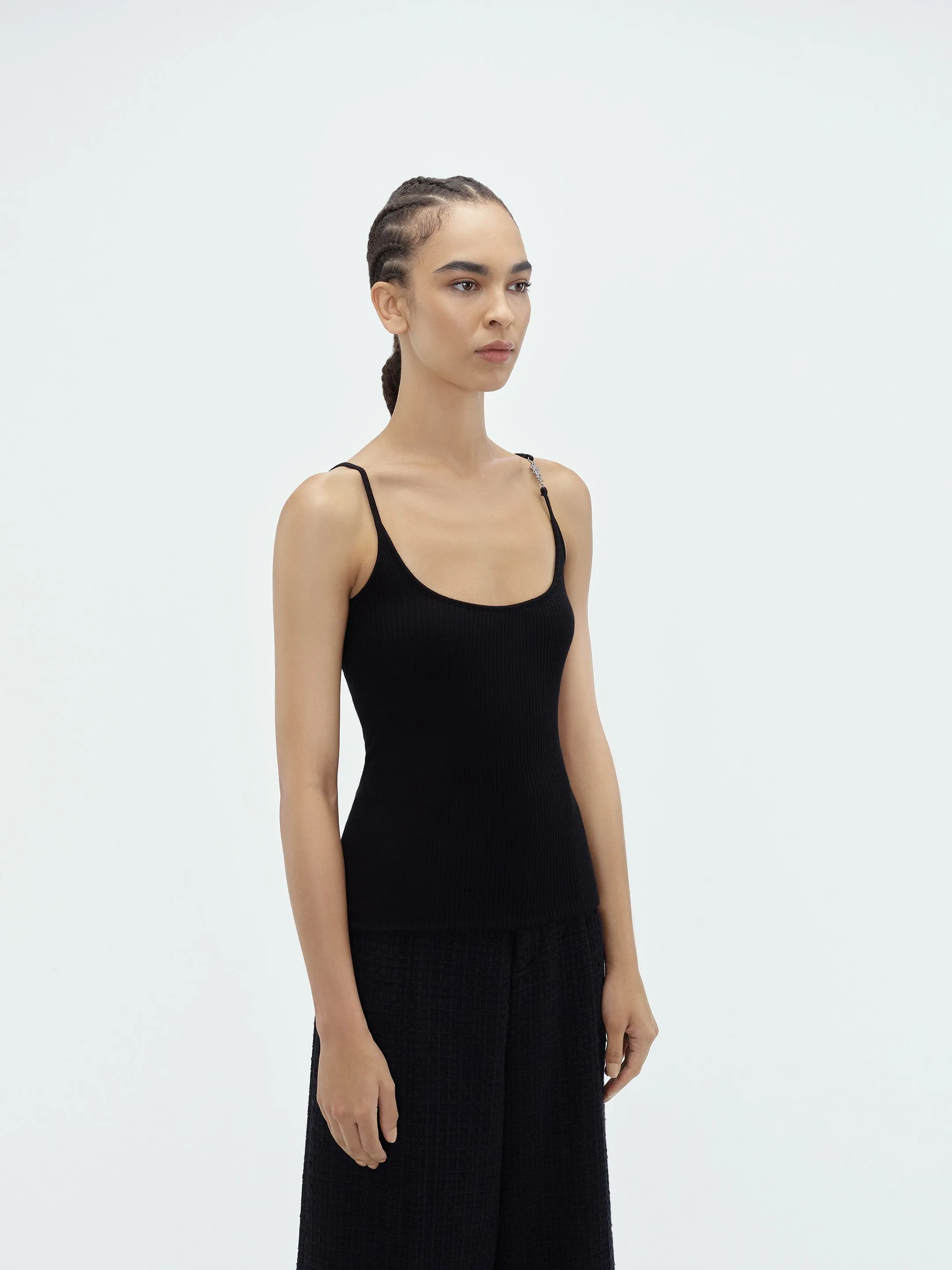 WOMEN - VERTICAL AMIRI TANK TOP - BLACK sold by AMIRI product image thumbnail 4
