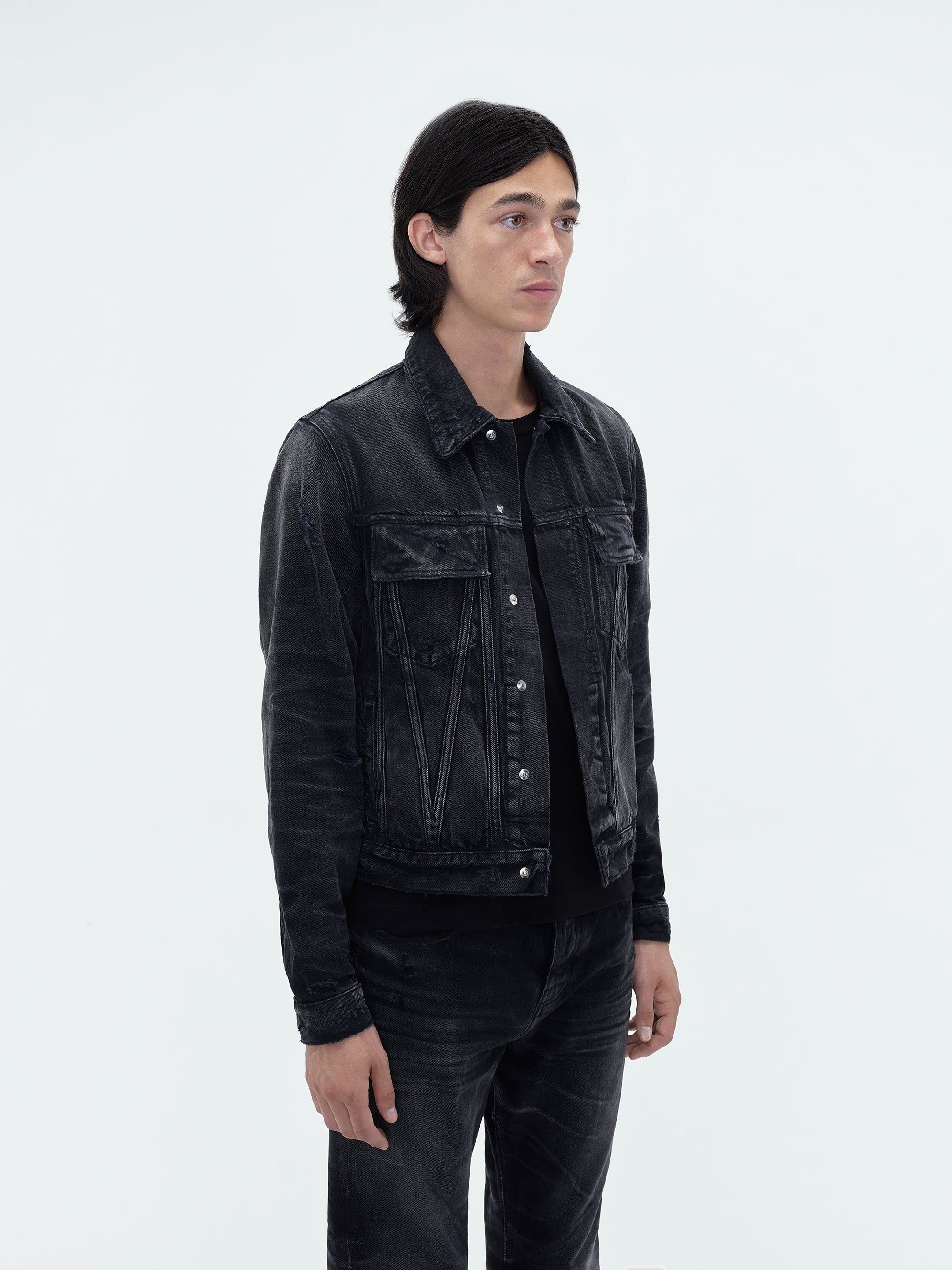 MA TRUCKER JACKET - Faded Black sold by AMIRI product image thumbnail 3