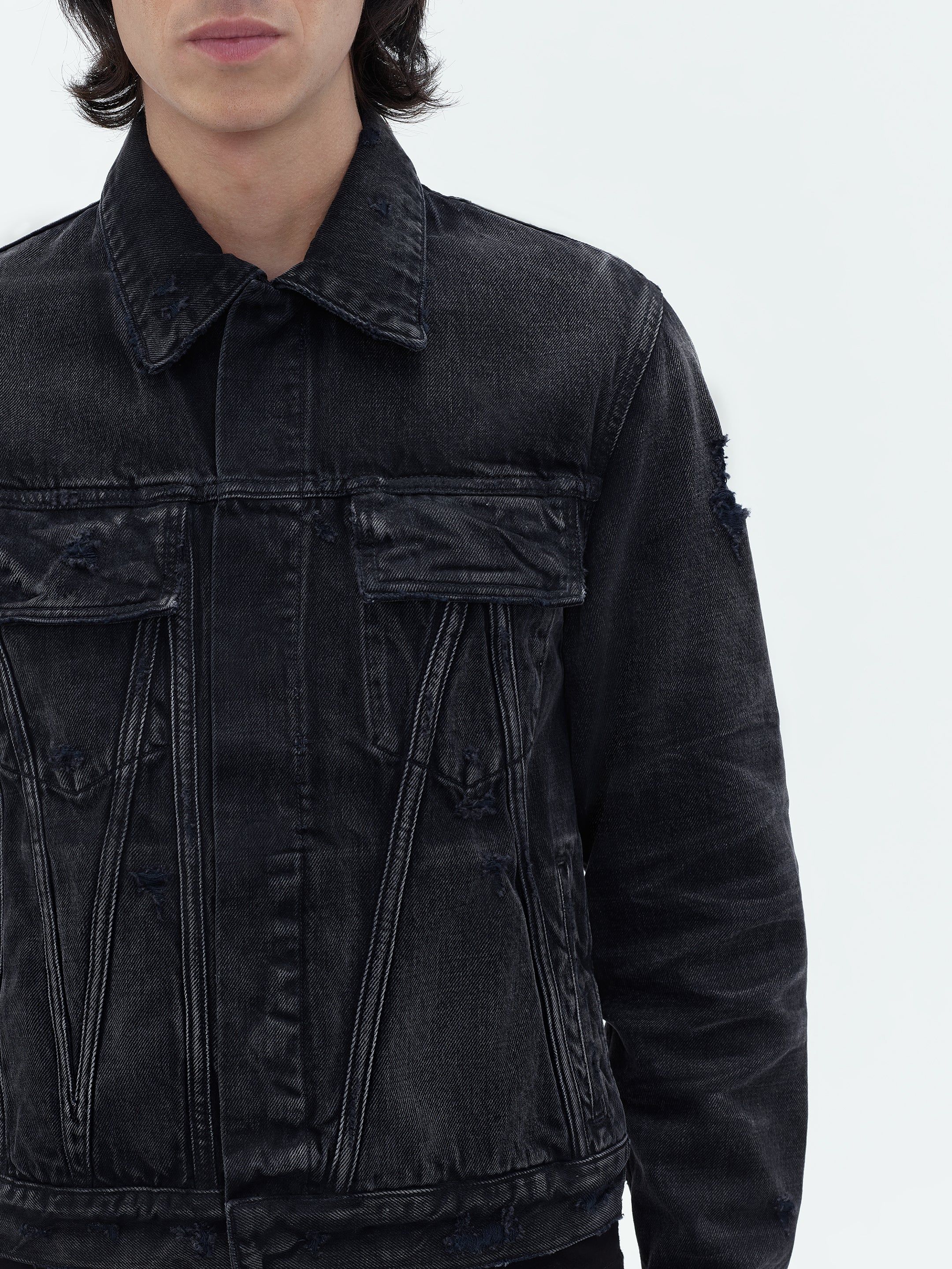 MA TRUCKER JACKET - Faded Black sold by AMIRI product image thumbnail 5