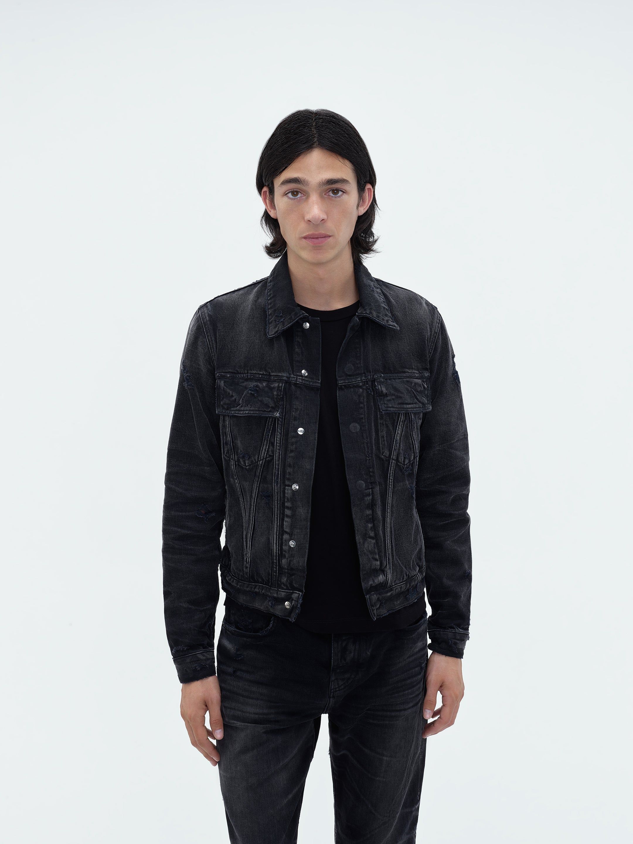 MA TRUCKER JACKET - Faded Black sold by AMIRI product image thumbnail 2