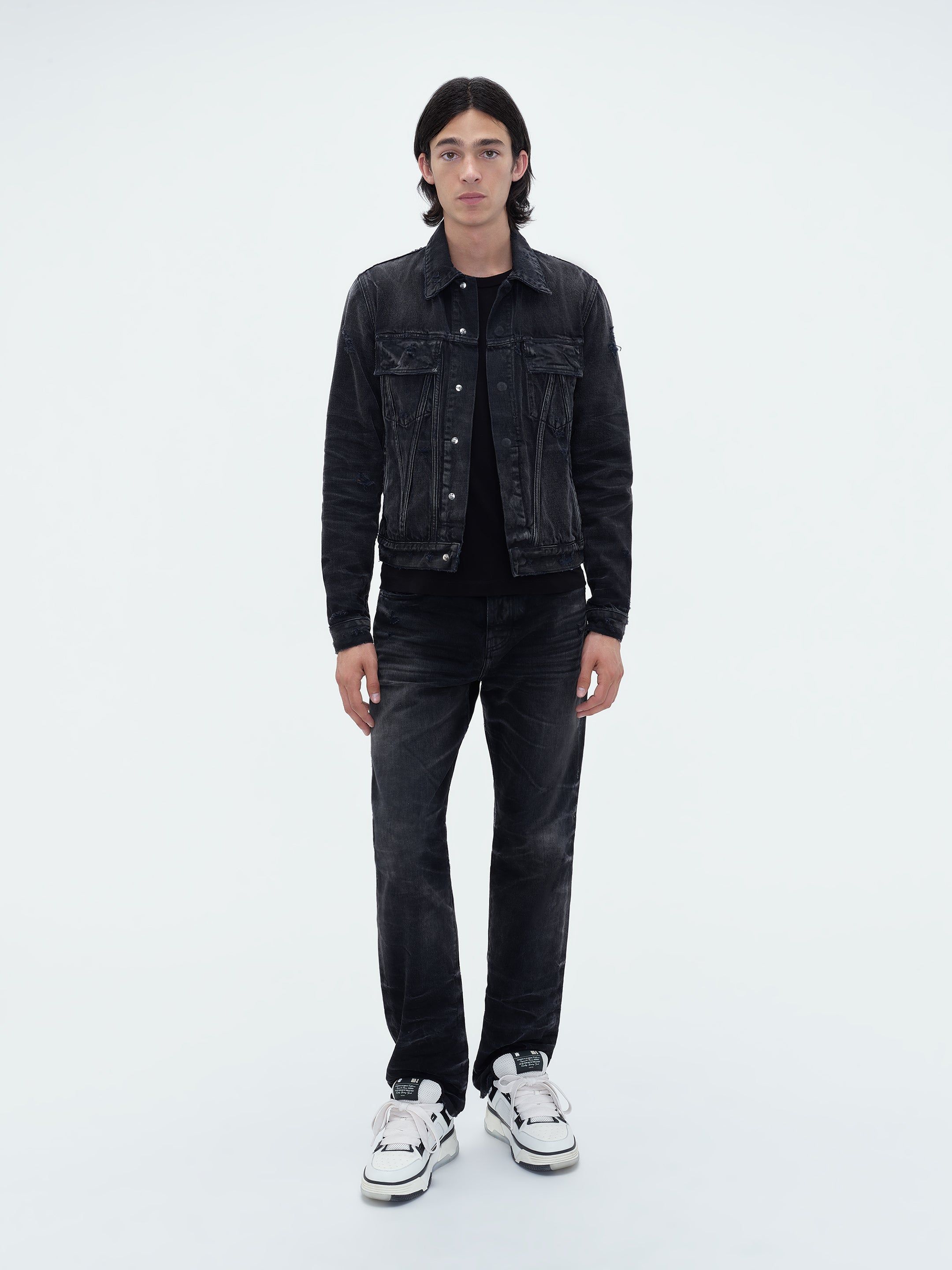 MA TRUCKER JACKET - Faded Black sold by AMIRI