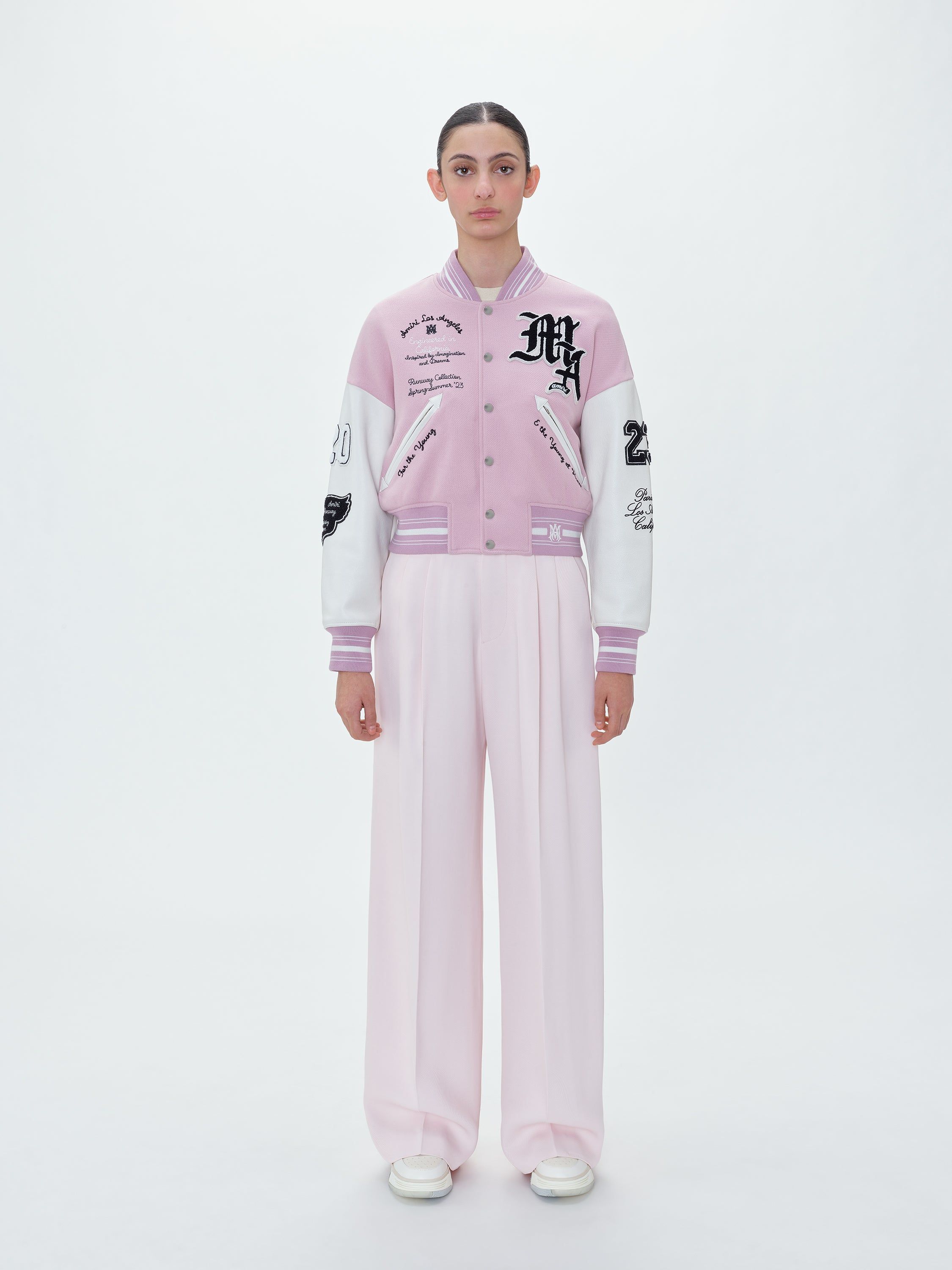 WOMEN - OVERSIZED VARSITY JACKET - PINK sold by AMIRI product image thumbnail 2