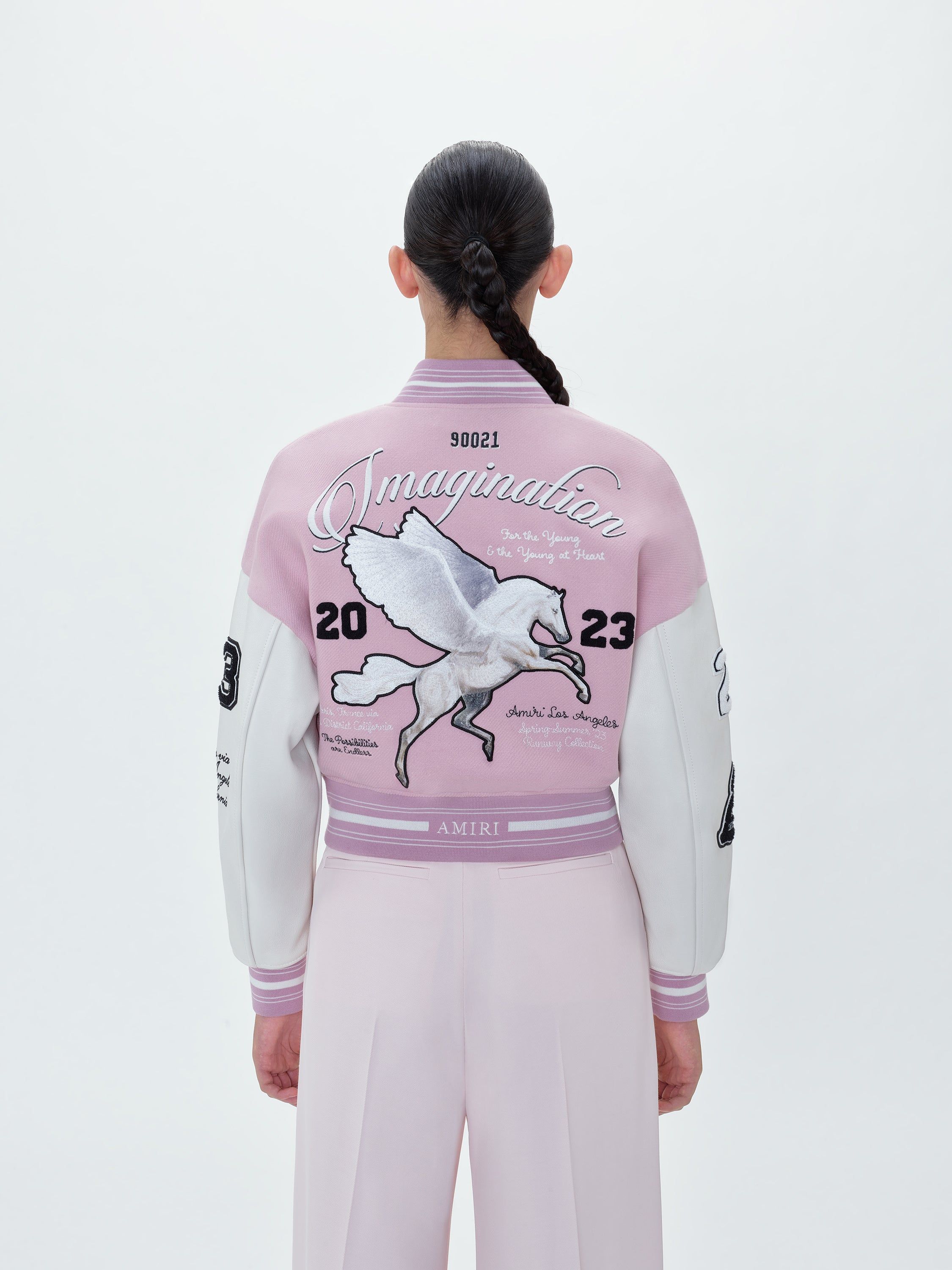WOMEN - OVERSIZED VARSITY JACKET - PINK sold by AMIRI product image thumbnail 4