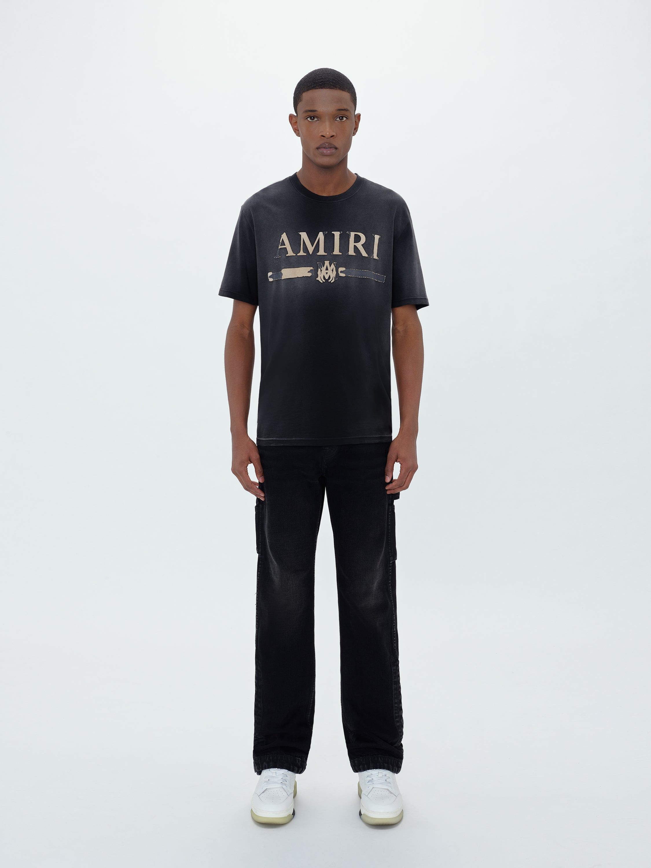 AMIRI M.A. BAR APPLIQUE TEE - BLACK | Parallel