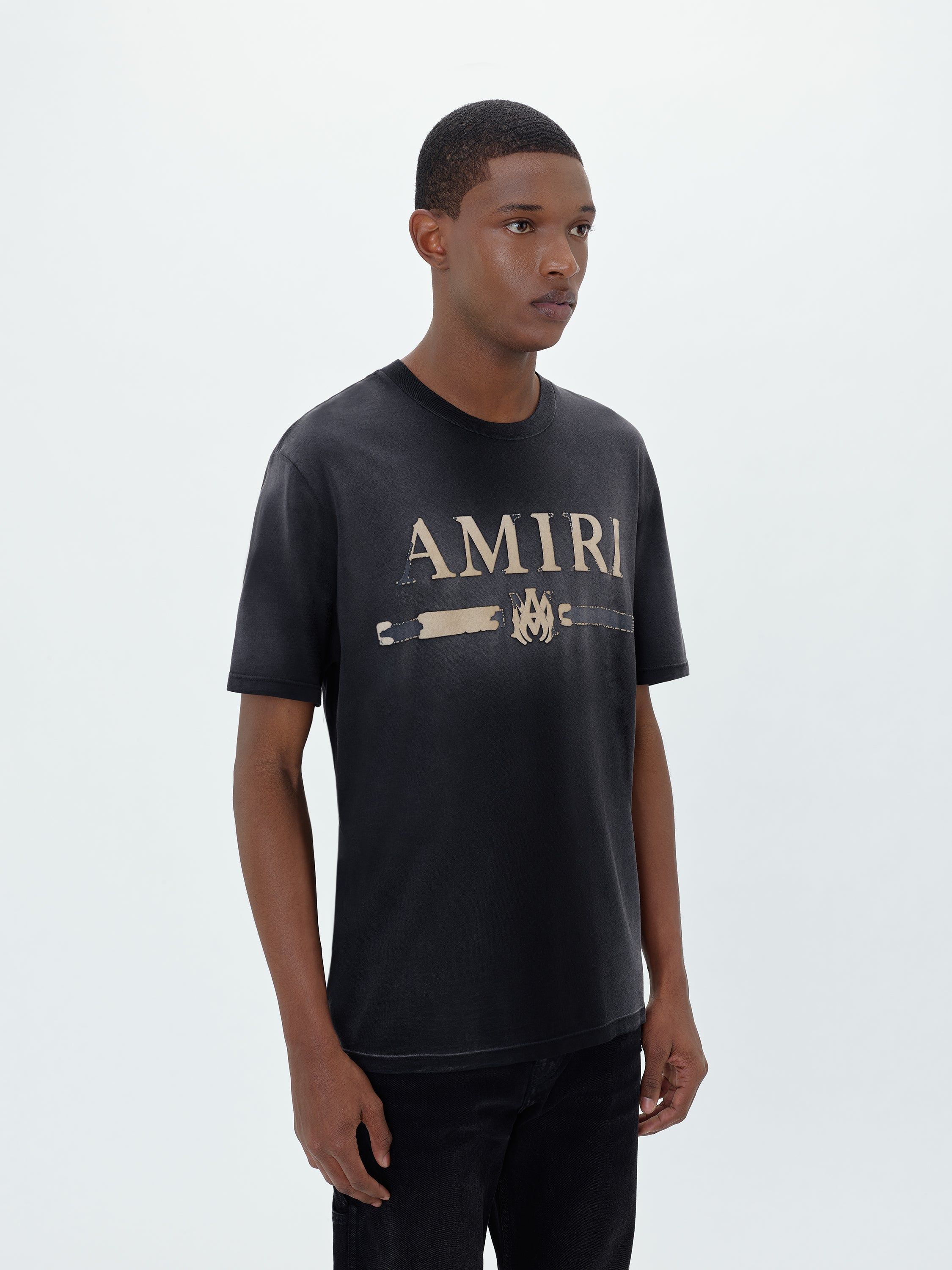 AMIRI M.A. BAR APPLIQUE TEE - BLACK | Parallel