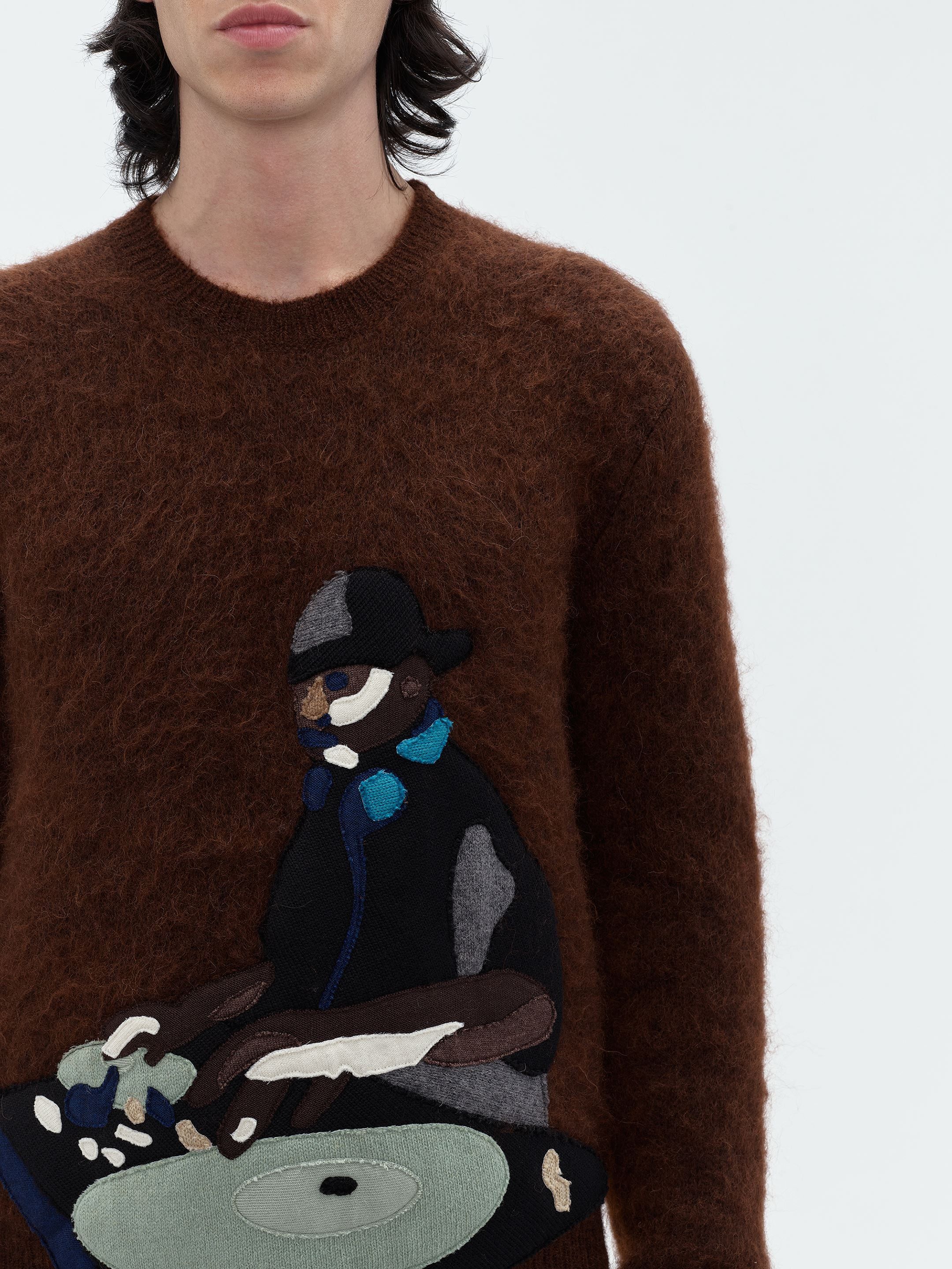 TURN TABLE CREW - BROWN sold by AMIRI product image thumbnail 5