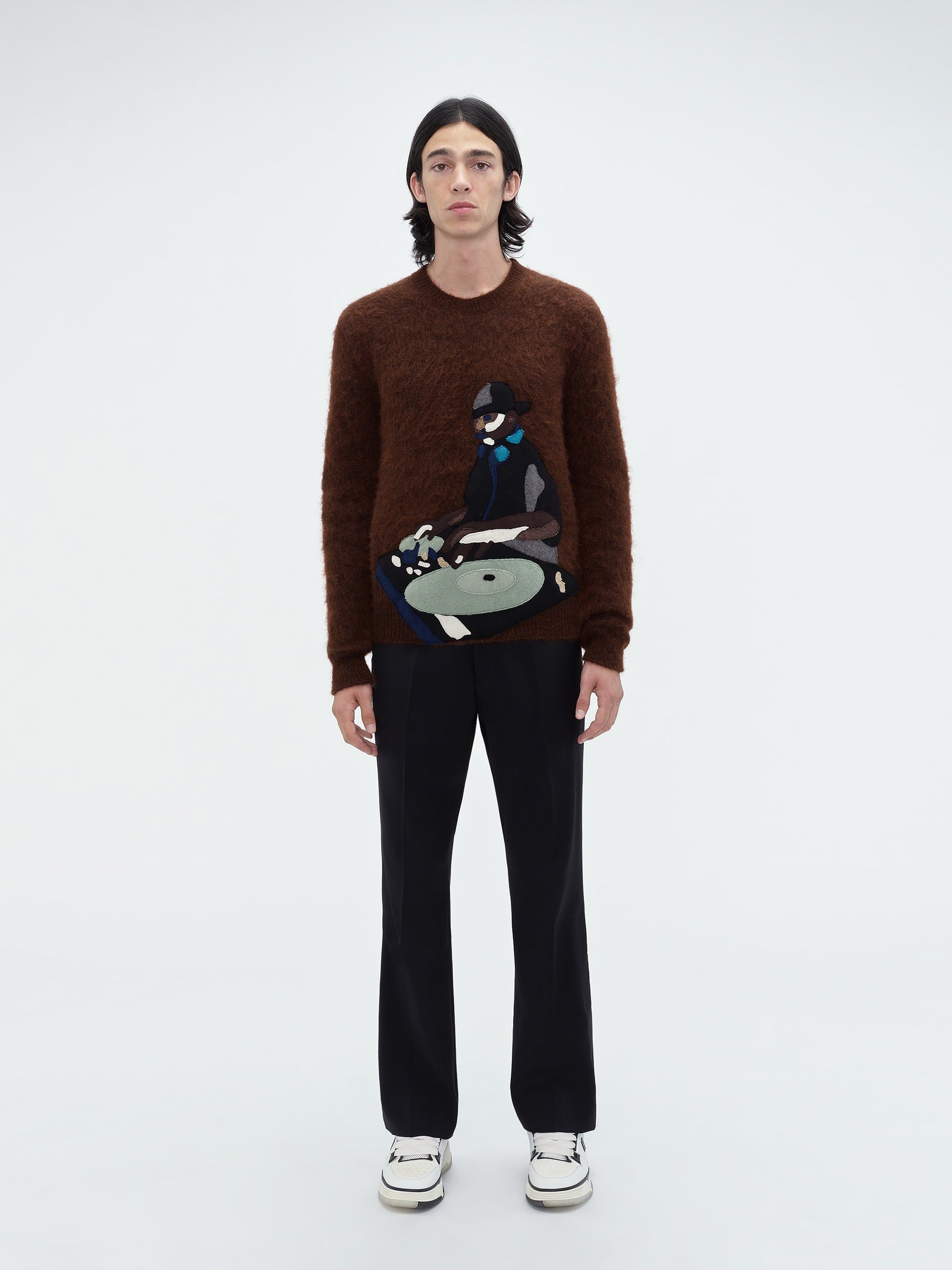 TURN TABLE CREW - BROWN sold by AMIRI product image thumbnail 2