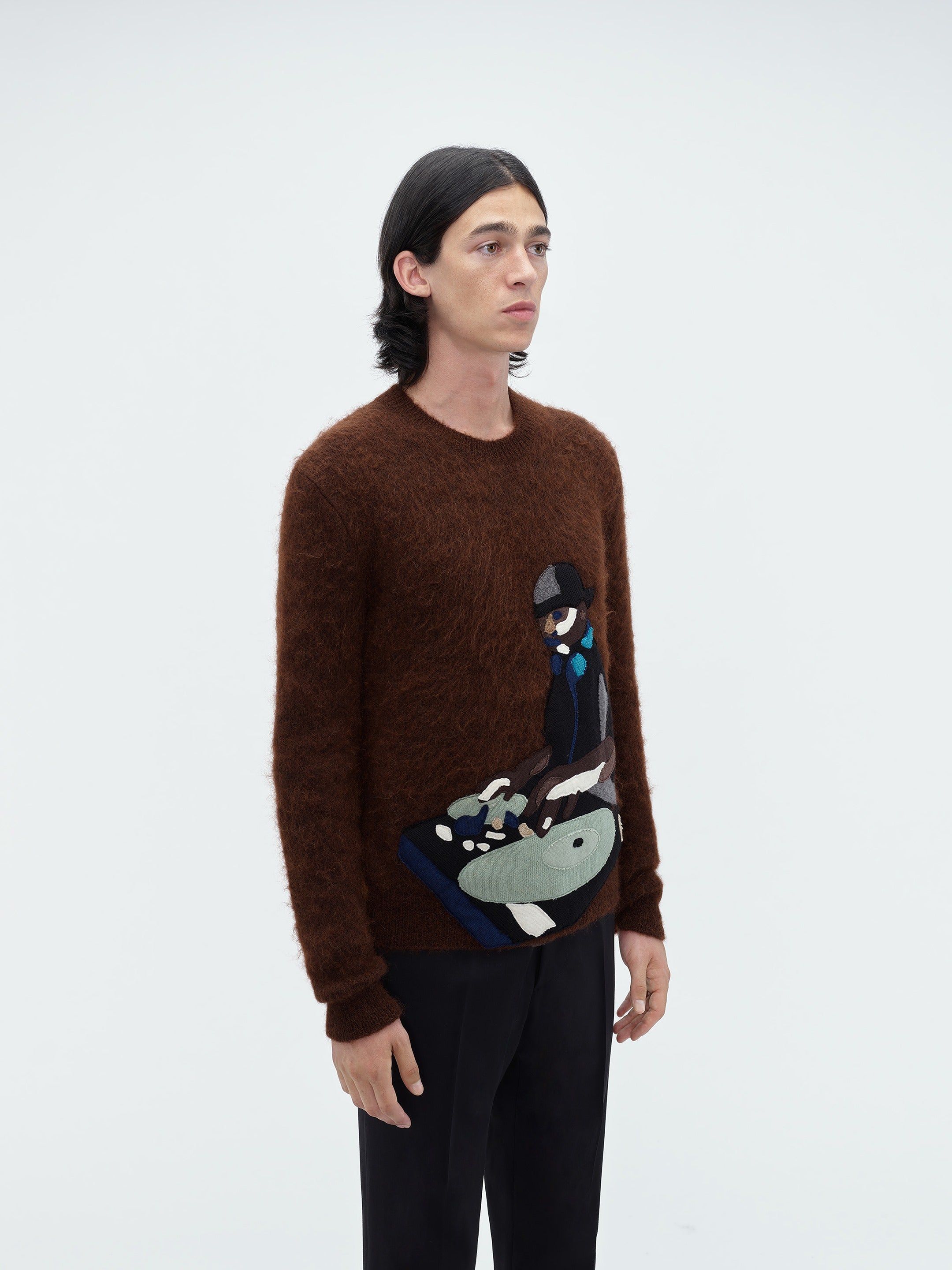 TURN TABLE CREW - BROWN sold by AMIRI product image thumbnail 3