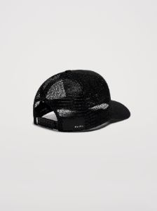 THREE STAR TRUCKER - BLACK_CAROLINA BLUE sold by AMIRI