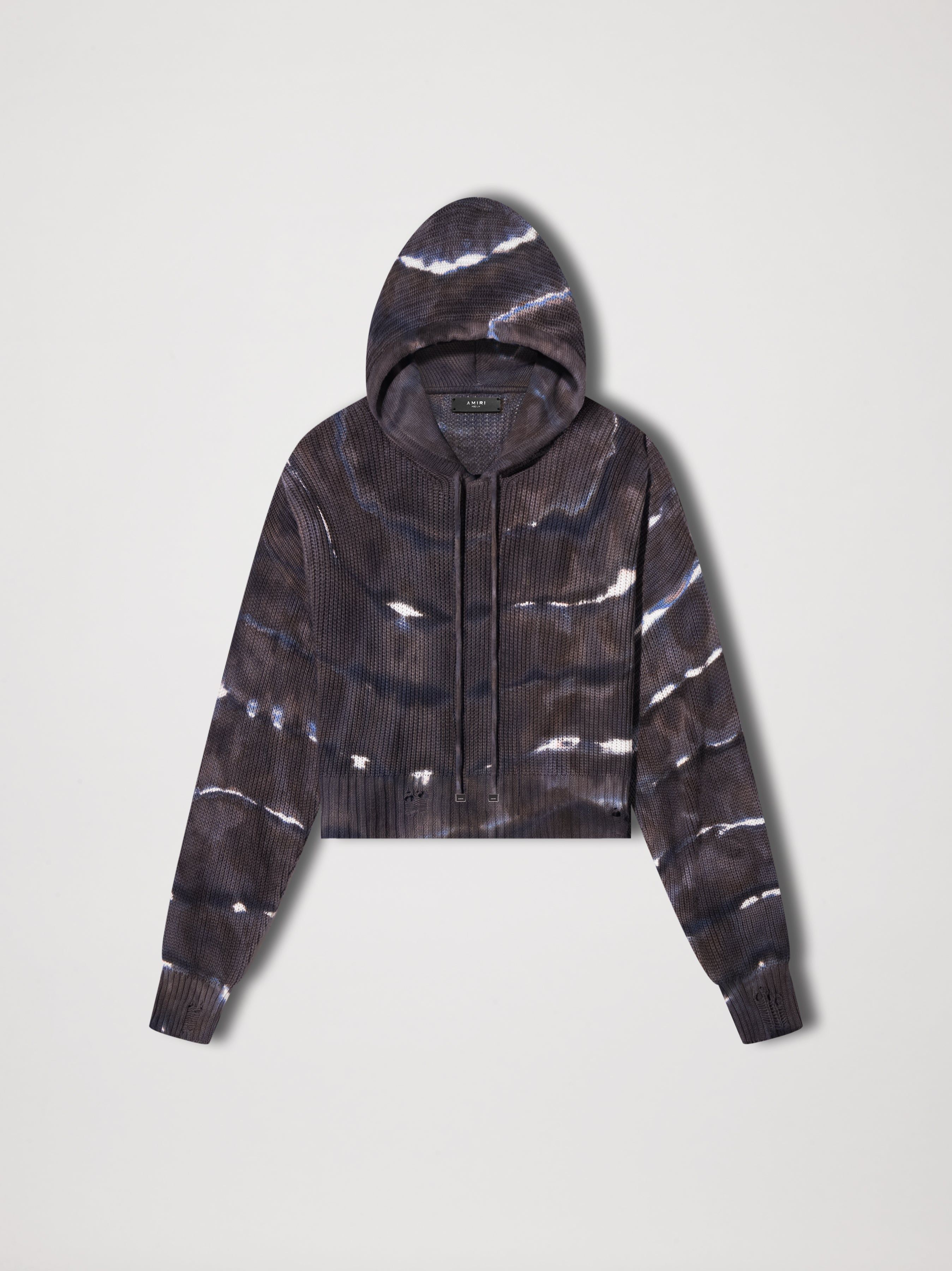 WOMEN - OVERSIZED RIB HOODIE - BLUE sold by AMIRI