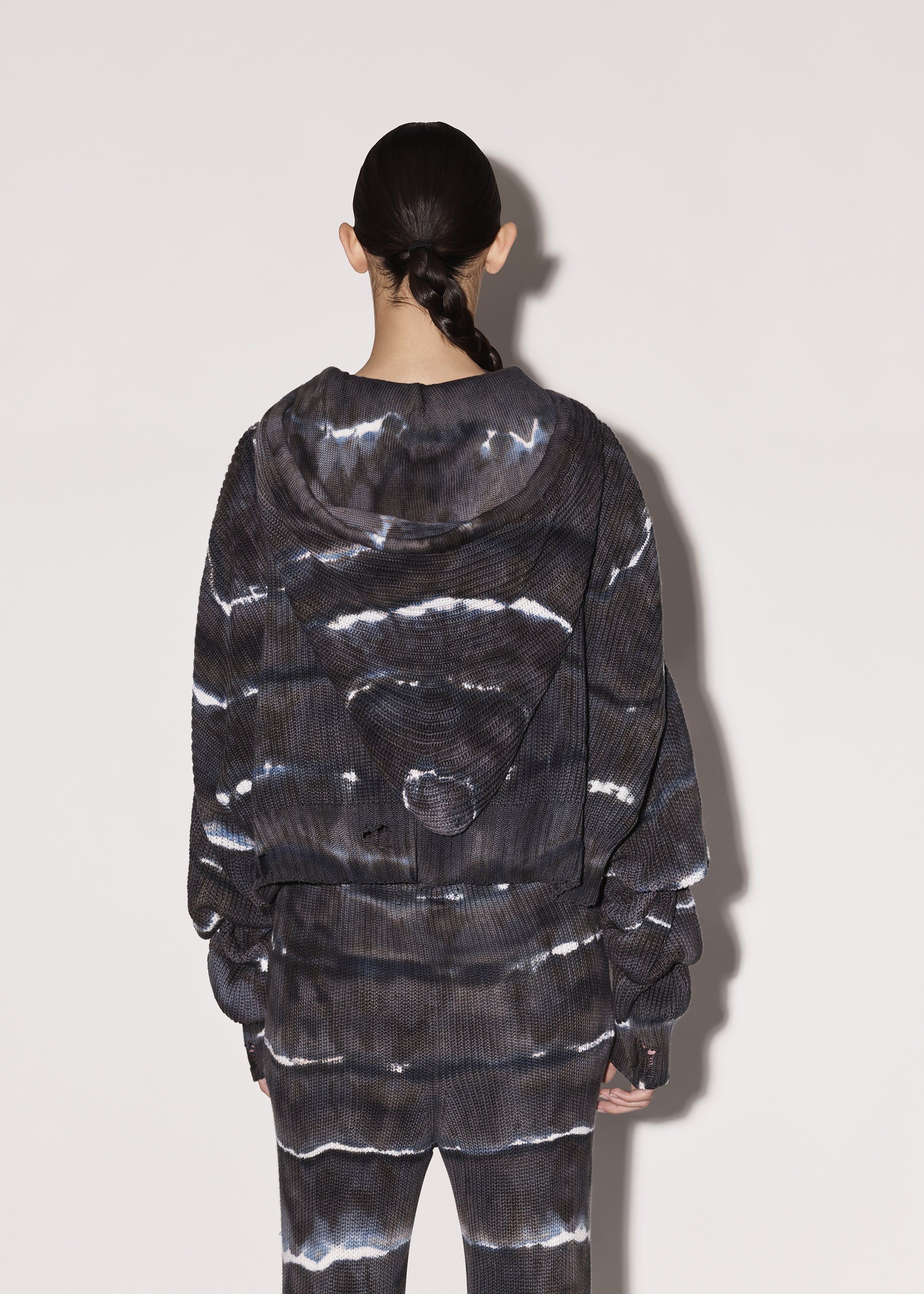WOMEN - OVERSIZED RIB HOODIE - BLUE sold by AMIRI product image thumbnail 5