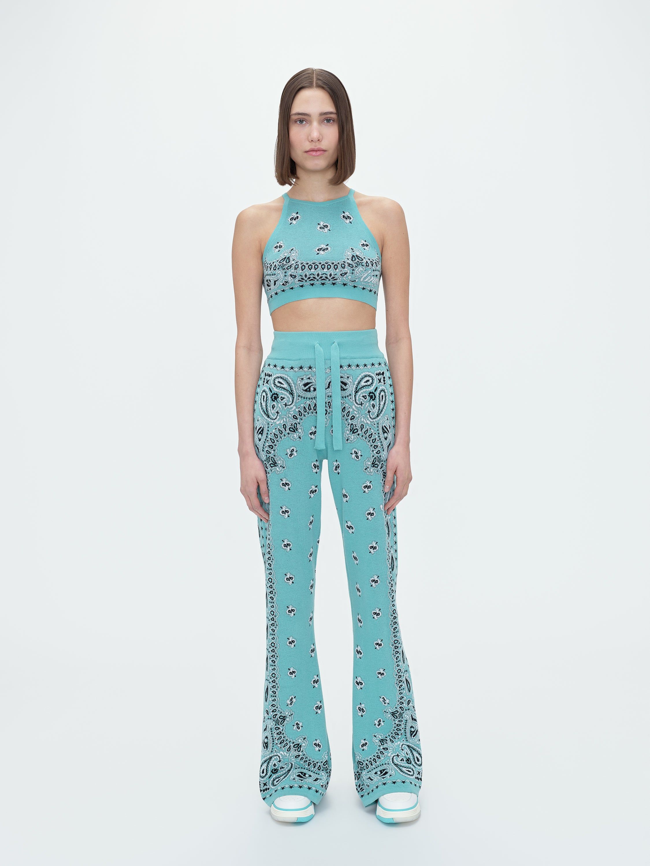 WOMEN - CROPPED BANDANA TANK - TEAL sold by AMIRI product image thumbnail 2