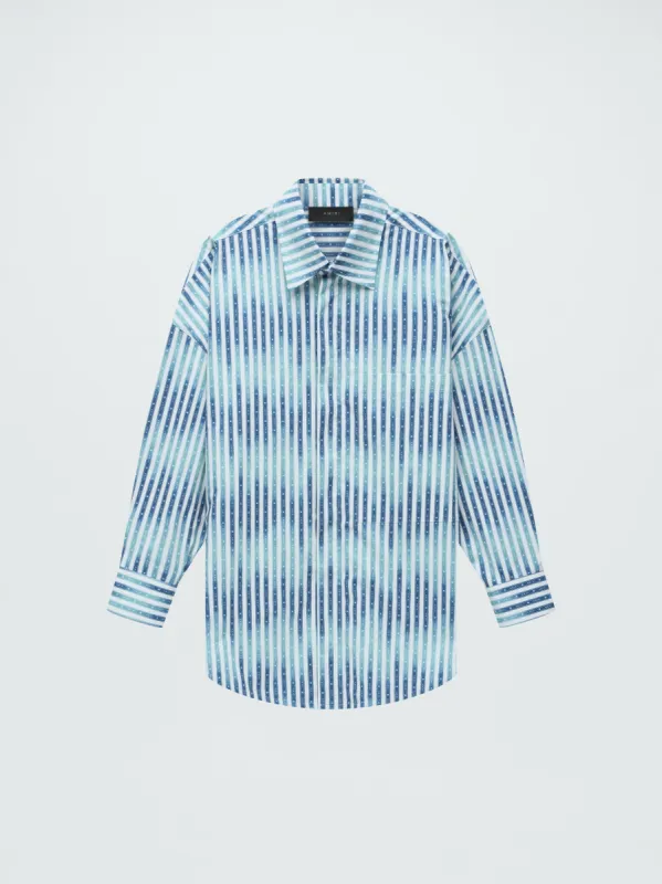 WOMEN - AMIRI TAPE DRESS SHIRT - BLUE sold by AMIRI