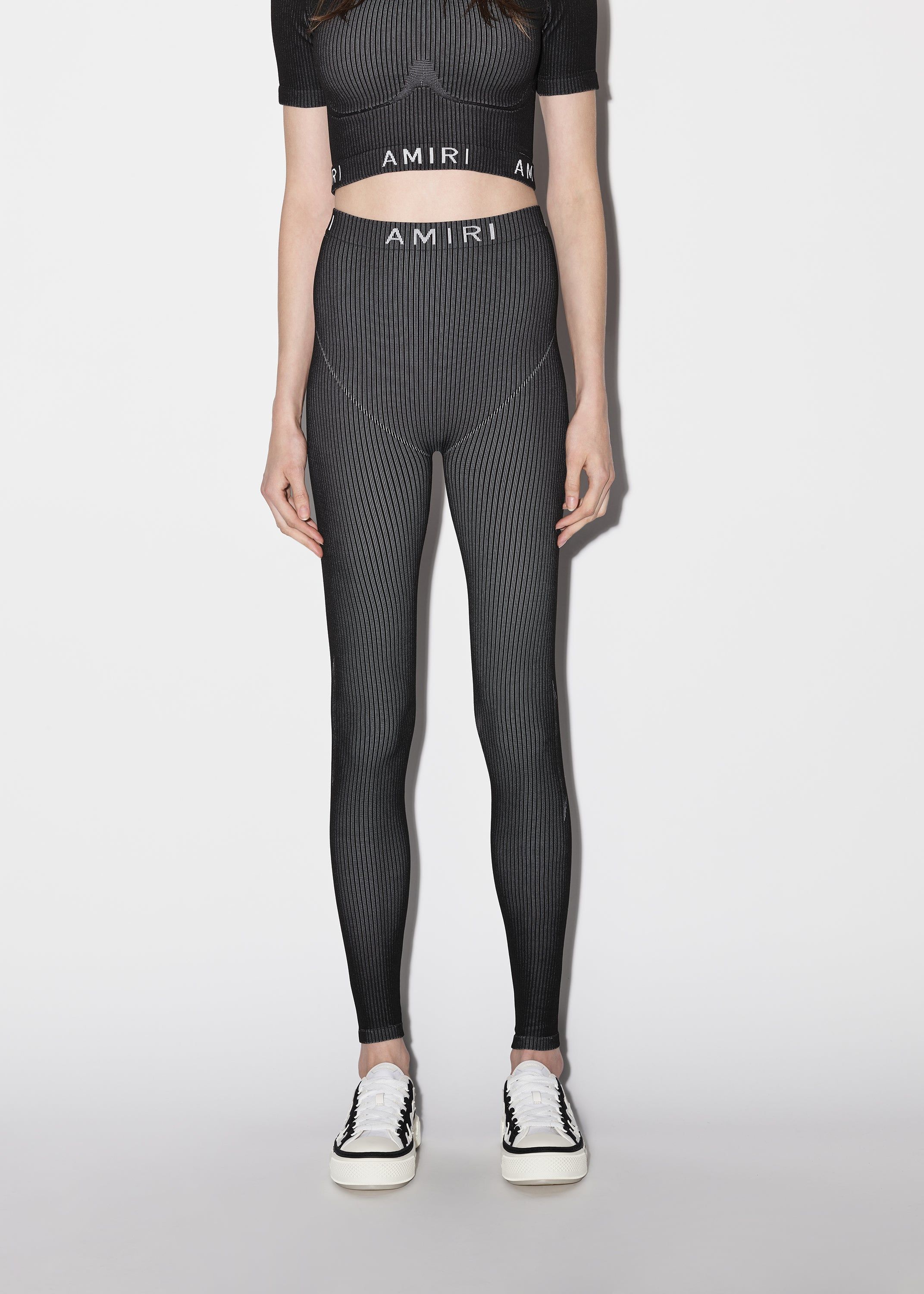 WOMEN - SEAMLESS KNIT PANTS - BLACK sold by AMIRI product image thumbnail 3