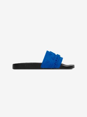 BANDANA CHAIN POOL SLIDE - BLACK / BLUE made by AMIRI