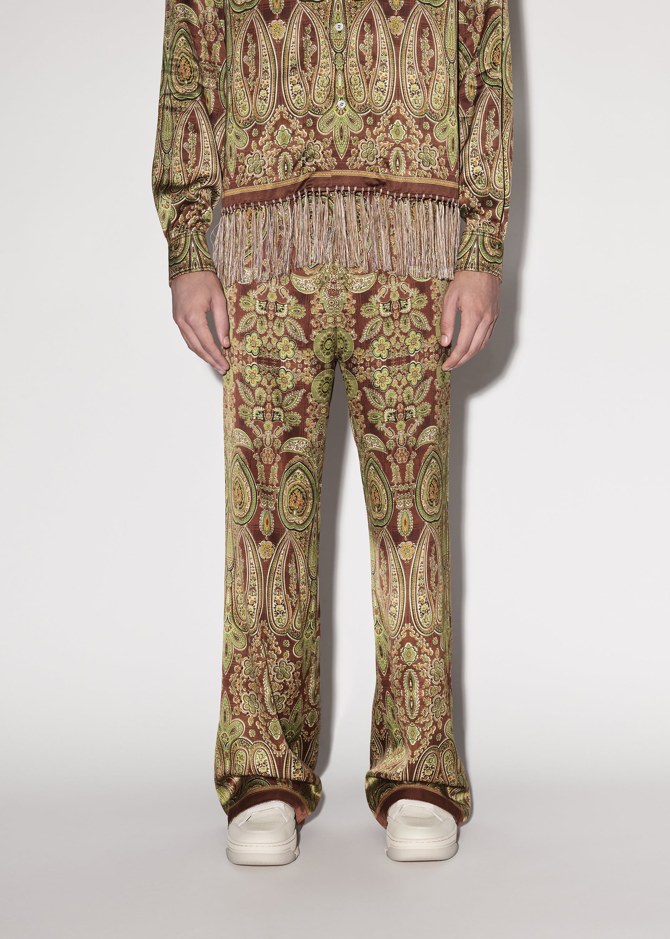 TAPESTRY PRINT FLARE TROUSER - RED sold by AMIRI product image thumbnail 2
