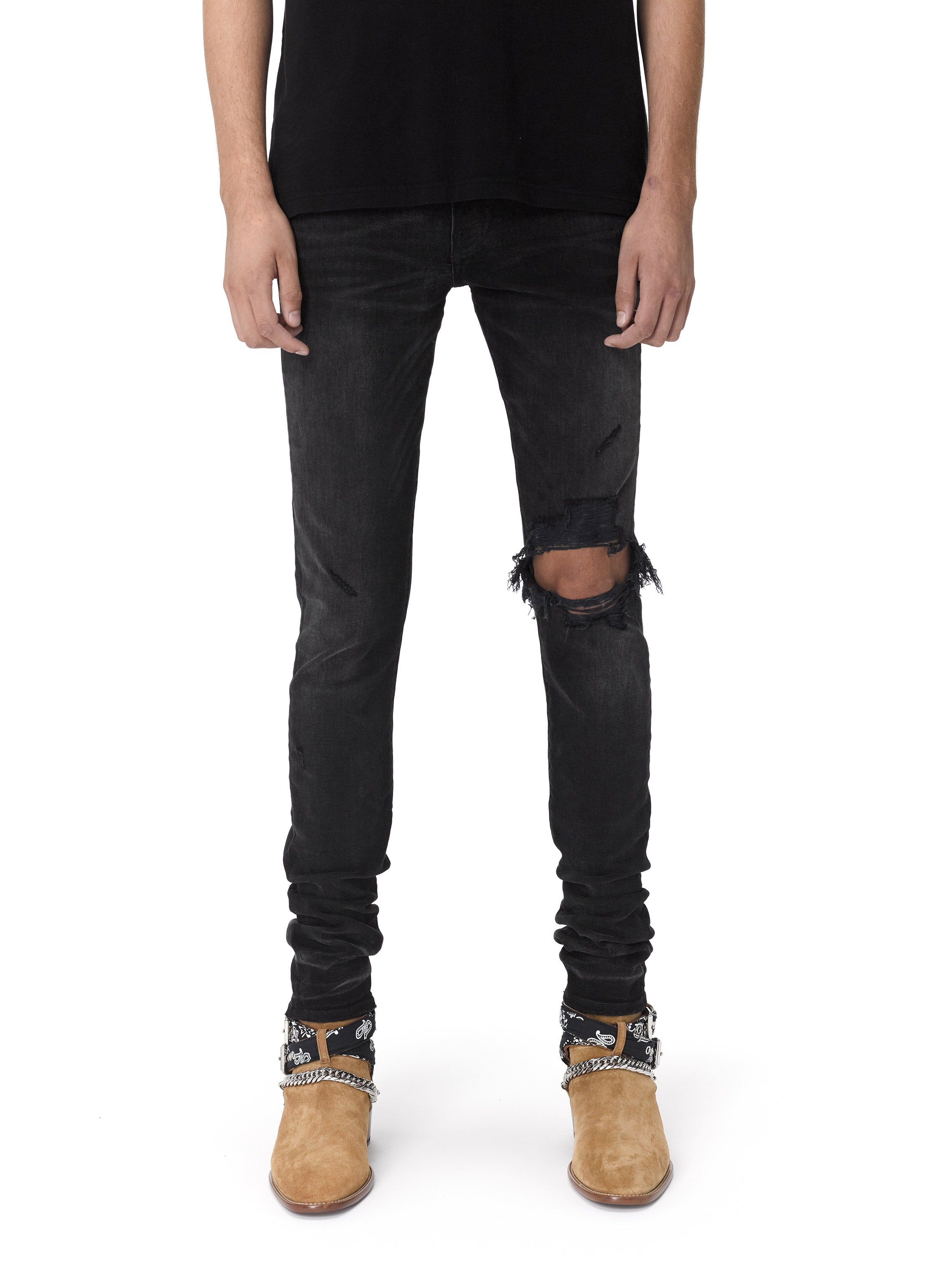 Broken Jean Aged Black sold by AMIRI product image thumbnail 2