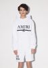 AMIRI M.A. BAR EMBROIDERY HOODIE - WHITE sold by AMIRI