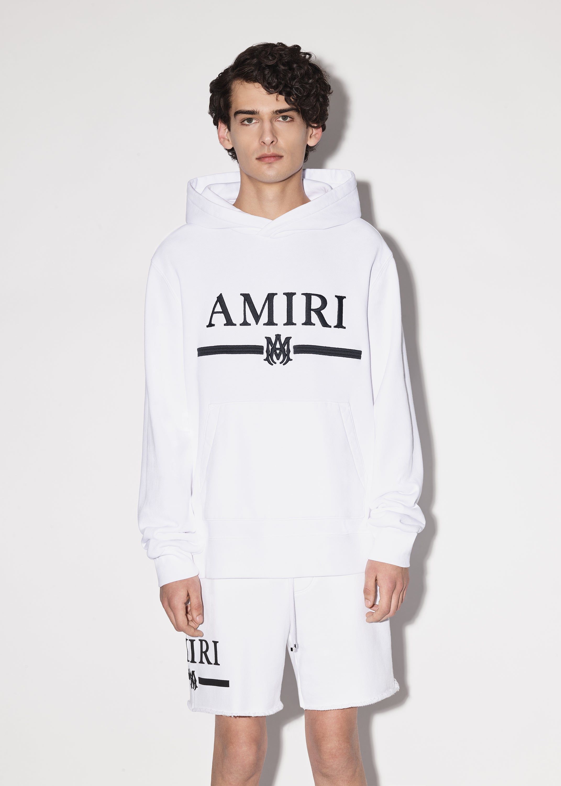 AMIRI M.A. BAR EMBROIDERY HOODIE - WHITE sold by AMIRI product image thumbnail 2