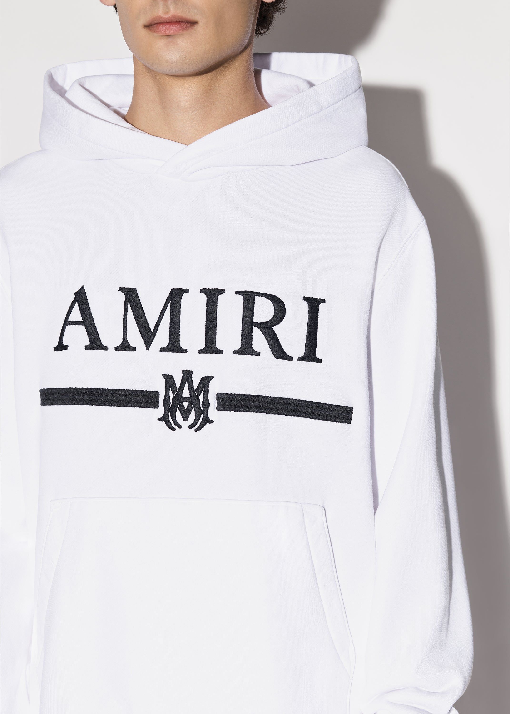 AMIRI M.A. BAR EMBROIDERY HOODIE - WHITE sold by AMIRI product image thumbnail 4