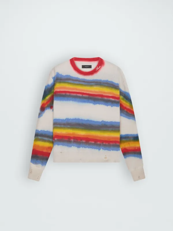 RAINBOW TIE DYE CREW - MULTI sold by AMIRI