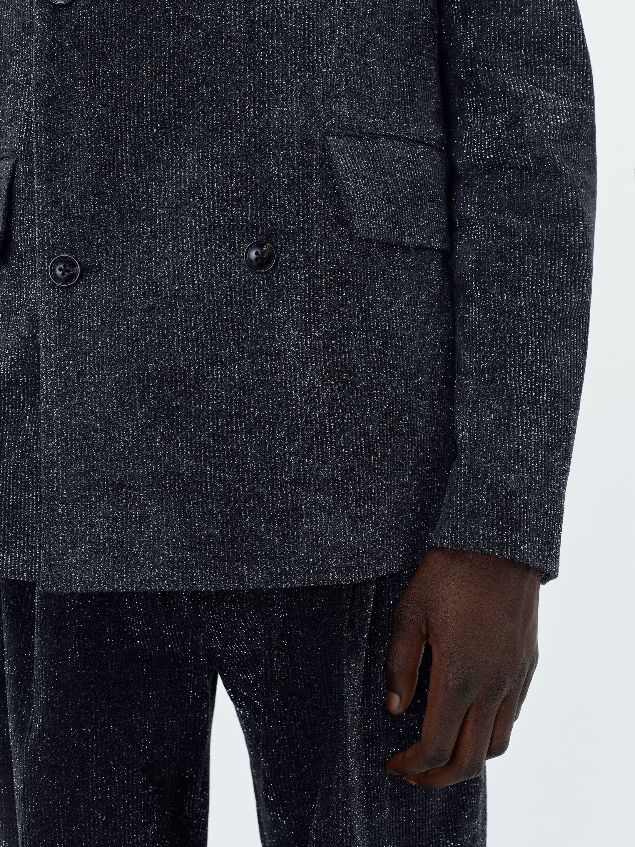 DB SHIMMER BLAZER - Dark Grey sold by AMIRI product image thumbnail 5