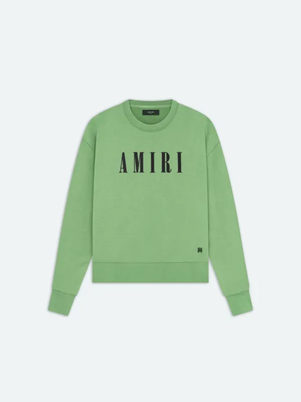 AMIRI CORE LOGO CREW - Mineral Green made by AMIRI