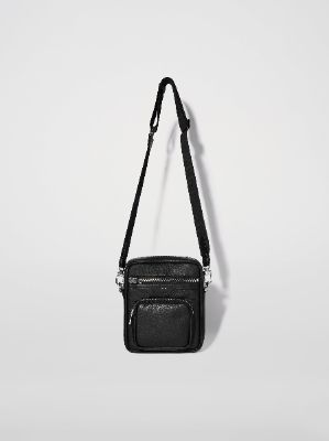 PEBBLED NAPA CROSSBODY BAG - BLACK sold by AMIRI