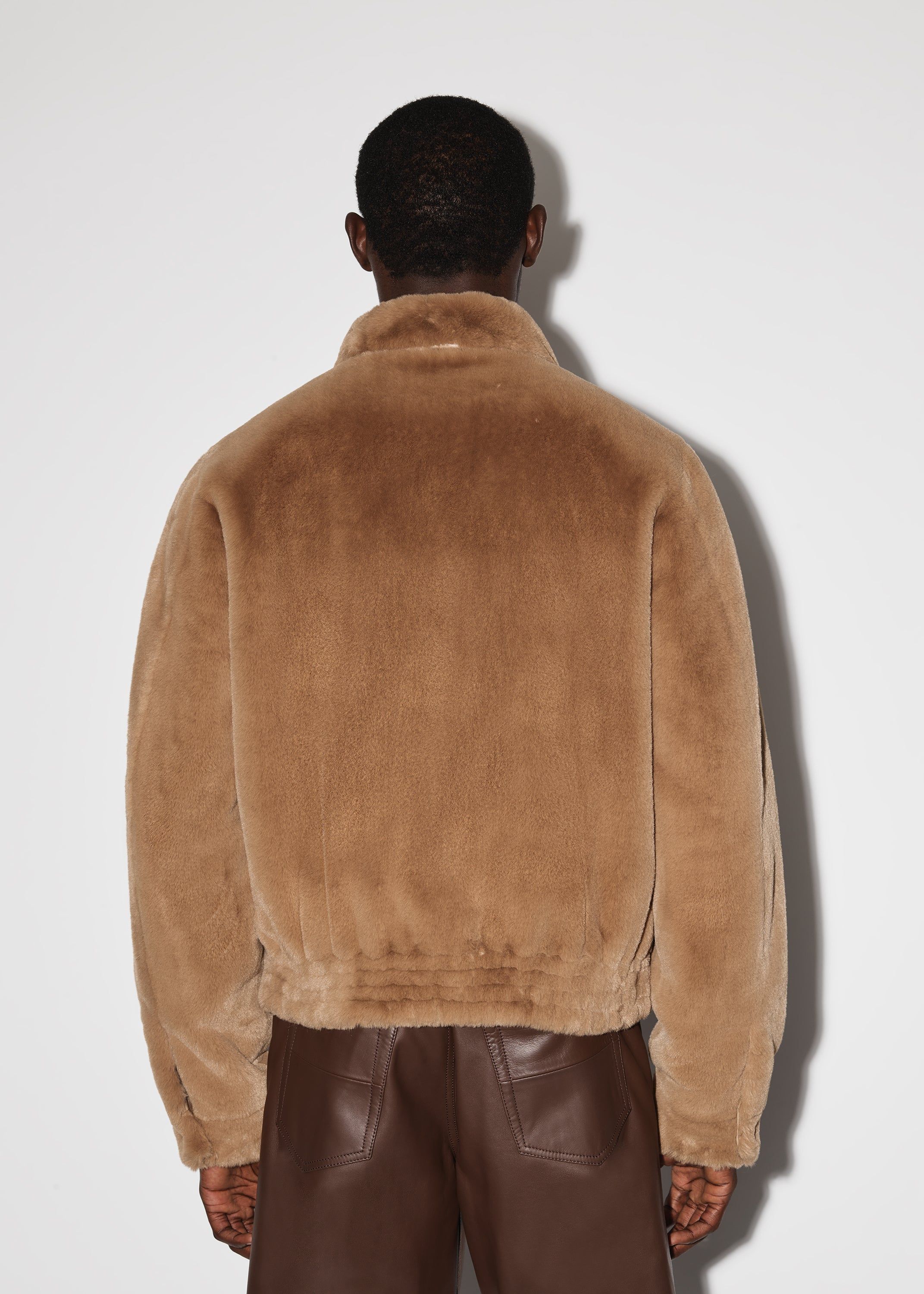 FAUX FUR ZIP BLOUSON - CAMEL sold by AMIRI product image thumbnail 5