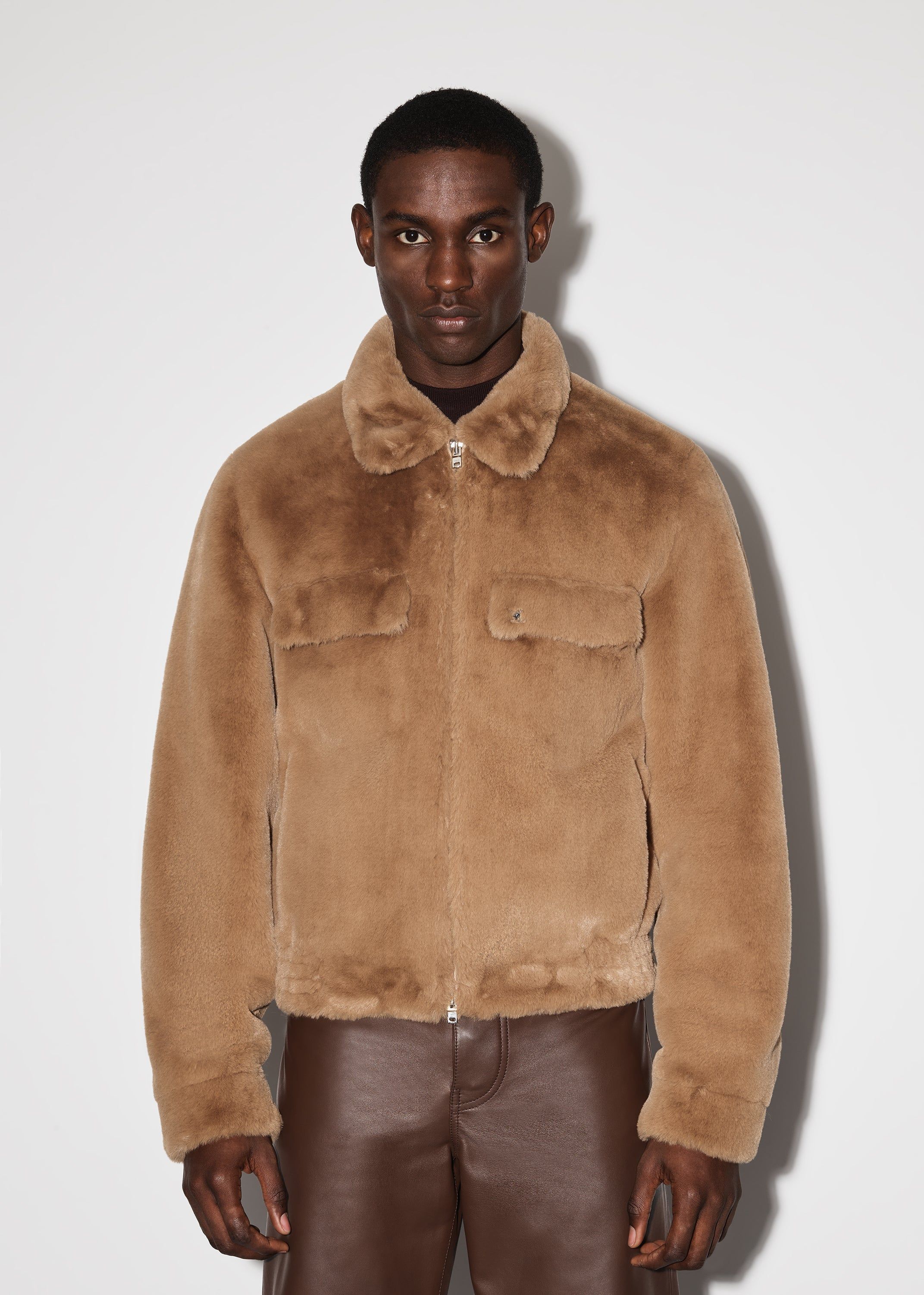 FAUX FUR ZIP BLOUSON - CAMEL sold by AMIRI product image thumbnail 2