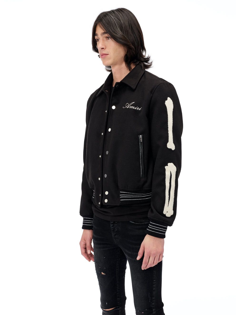 AMIRI AMIRI Bones Teddy Jacket - Black | Parallel