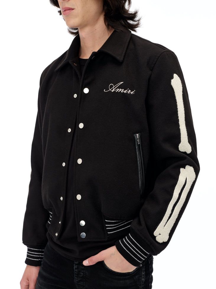 AMIRI AMIRI Bones Teddy Jacket - Black | Parallel